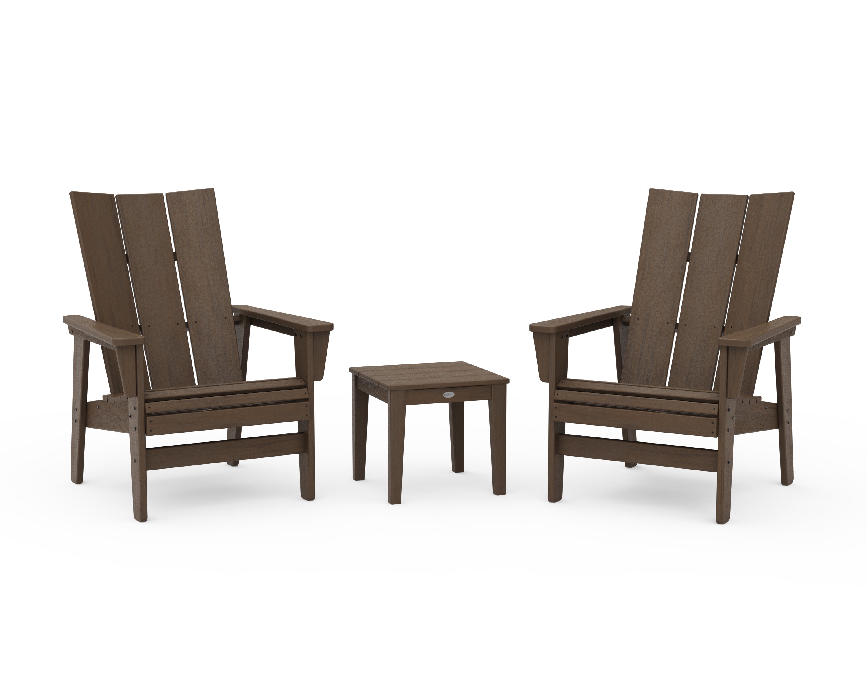 3-Piece Modern Grand Upright Adirondack Set in Kona