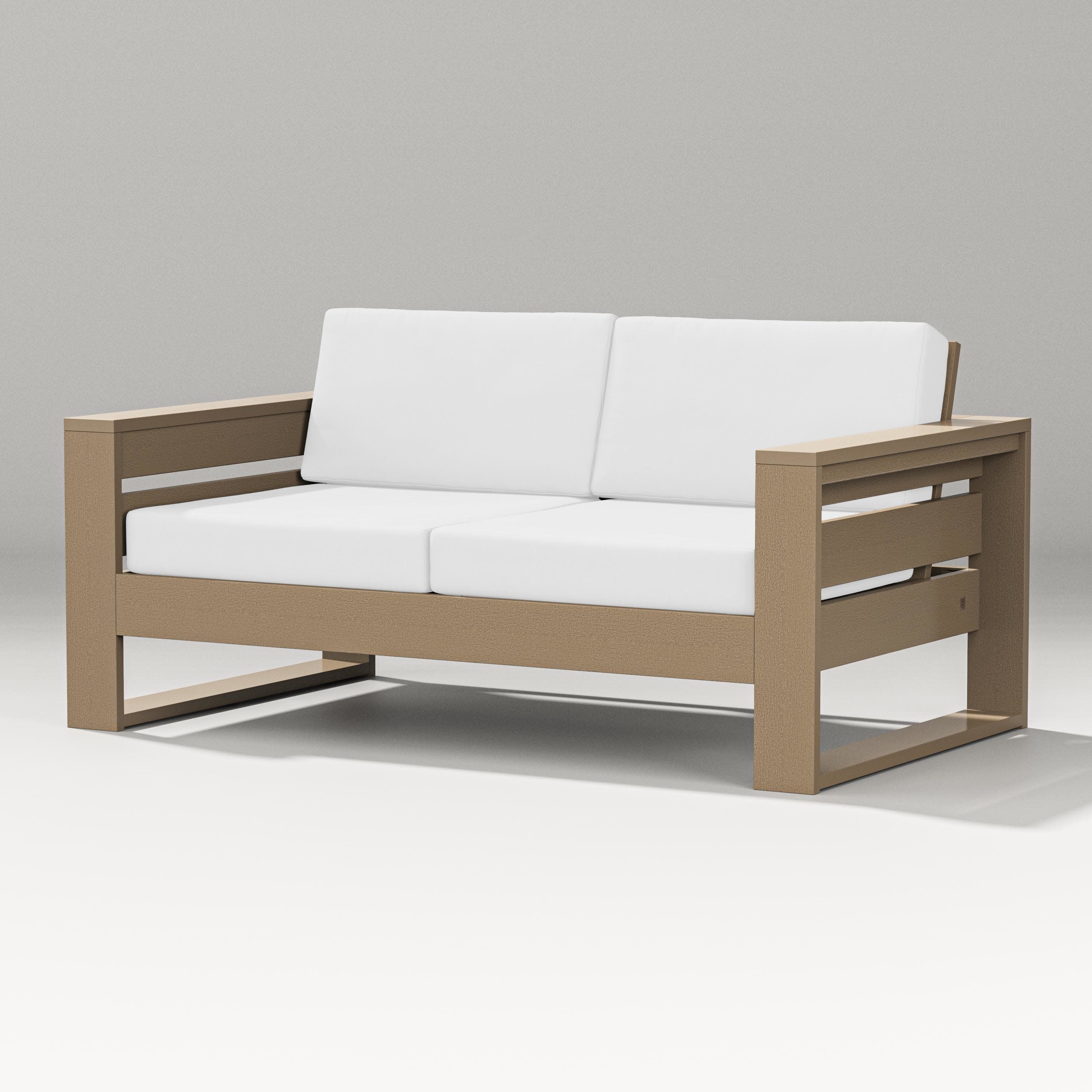 Latitude Loveseat in Vintage Sahara / Natural