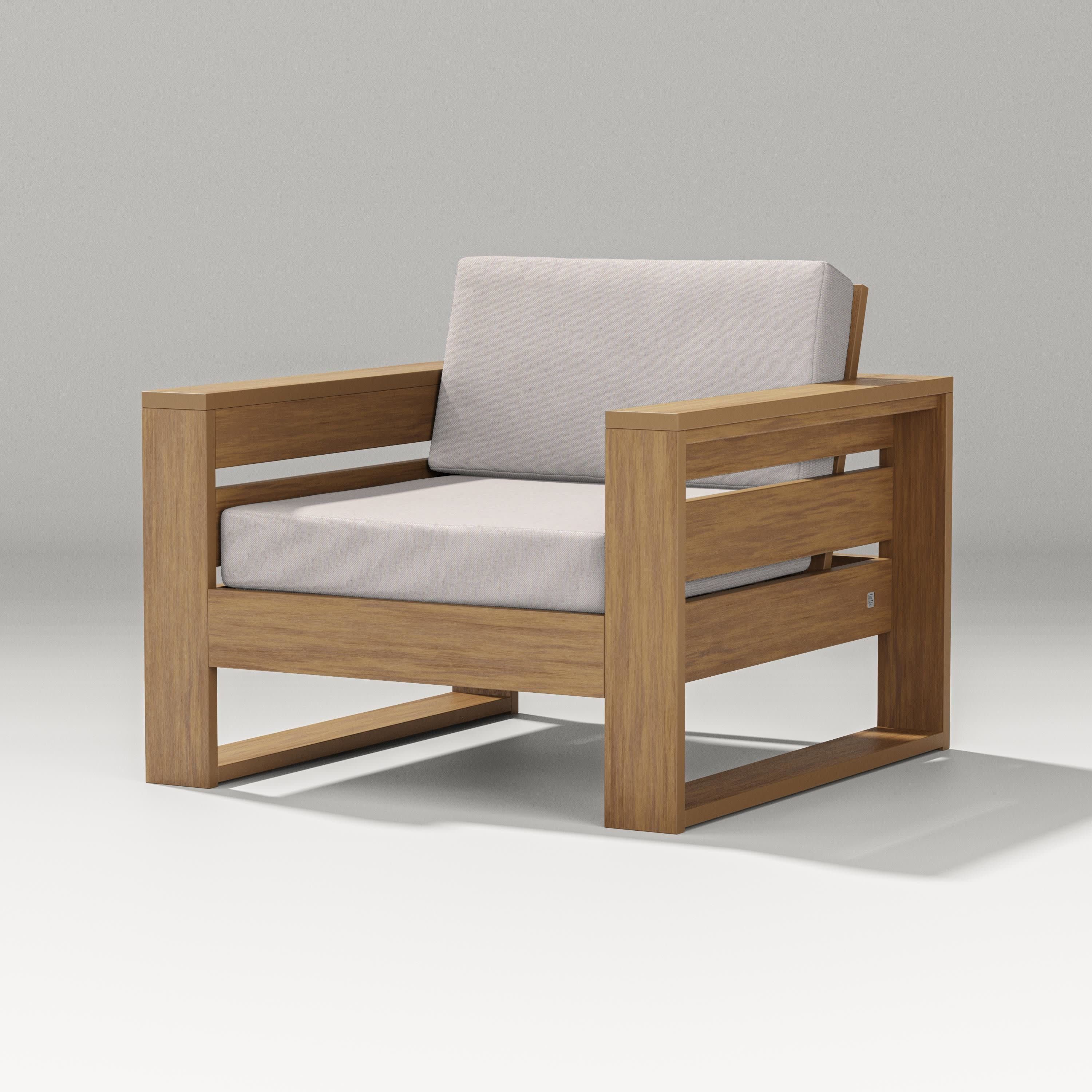 Latitude Lounge Chair in Natural / Dune Burlap