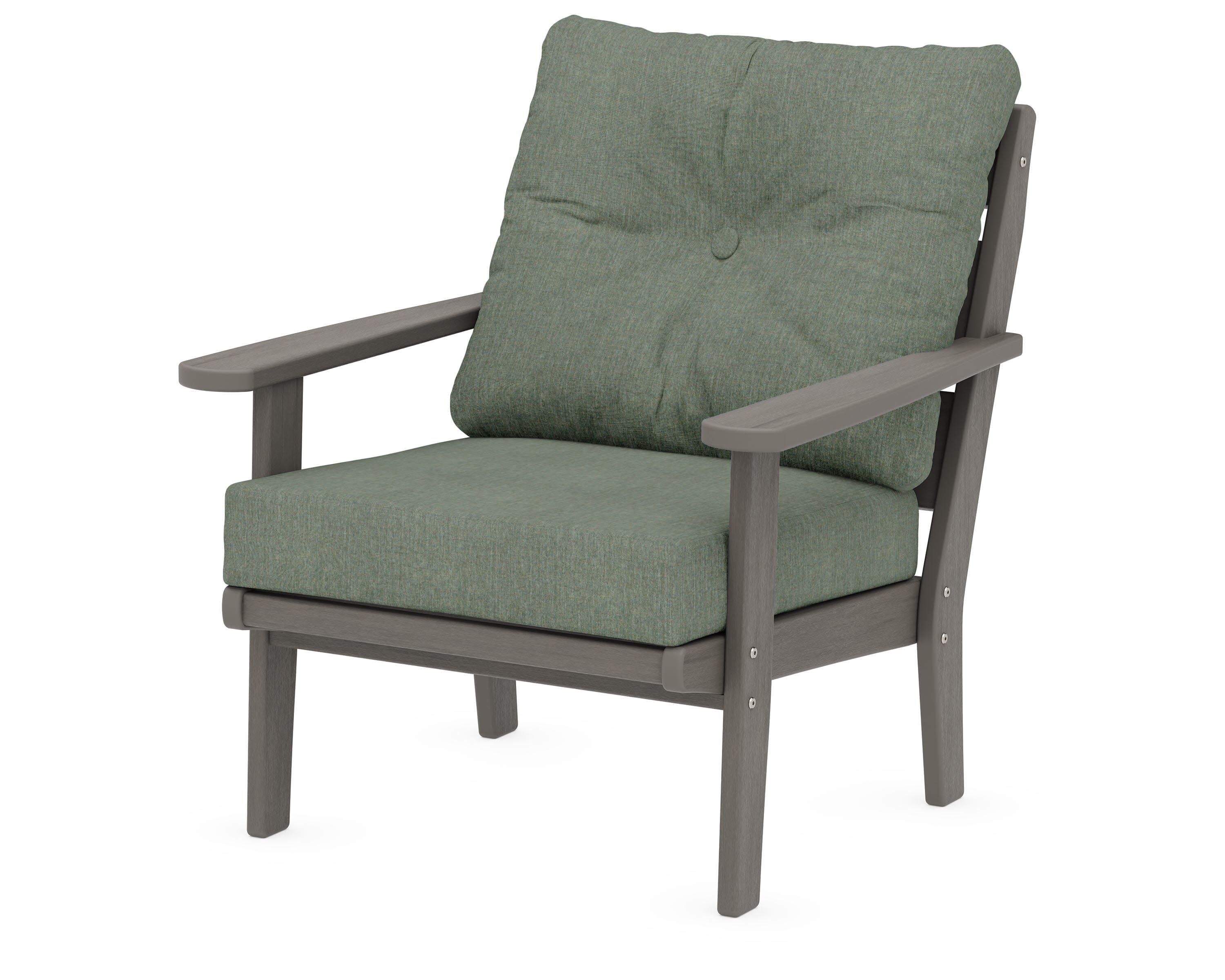 Lakeside Deep Seating Chair in Driftwood / Cast Sage