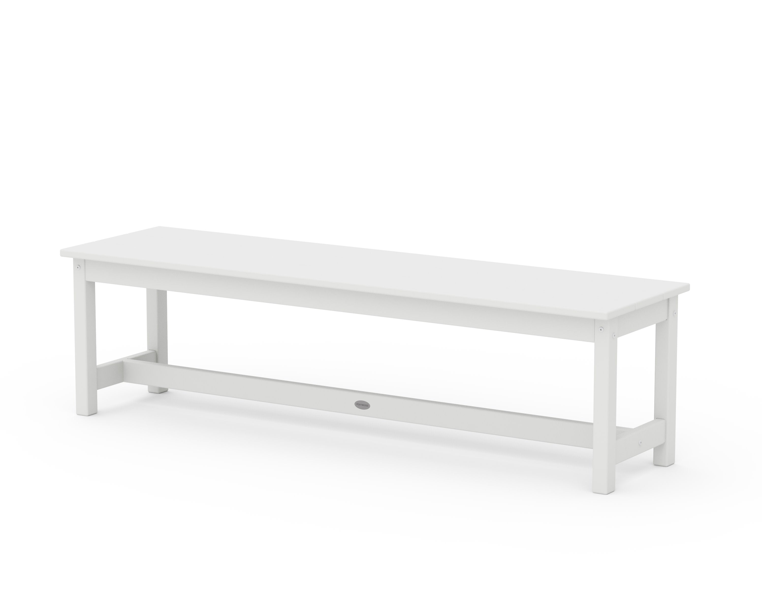 60" Planter Bench in White