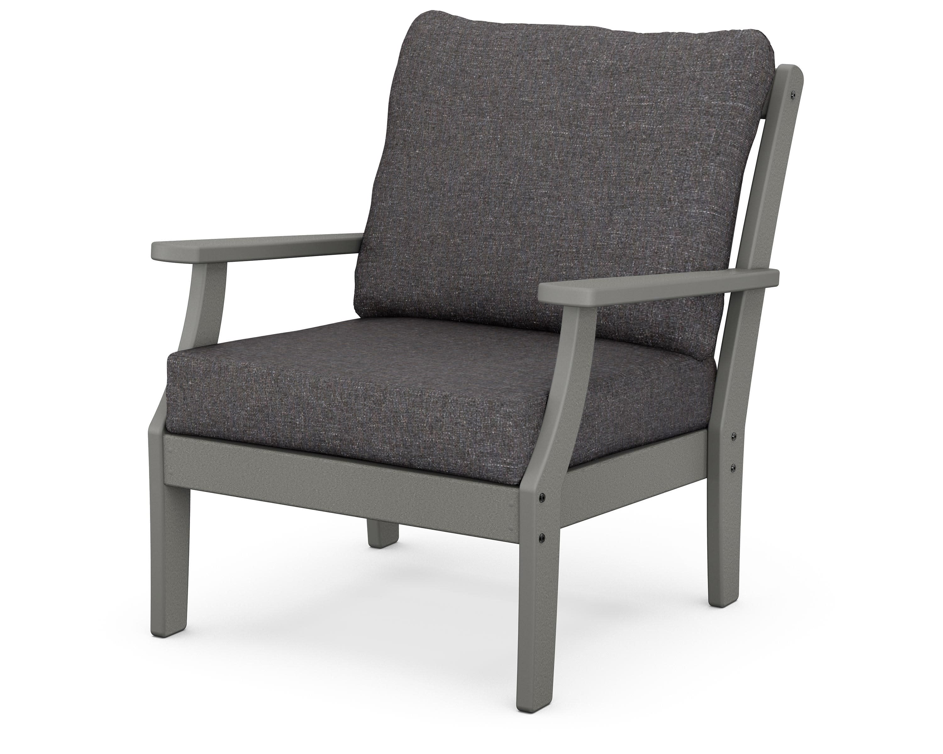 Braxton Deep Seating Chair in Slate Grey / Ash Charcoal