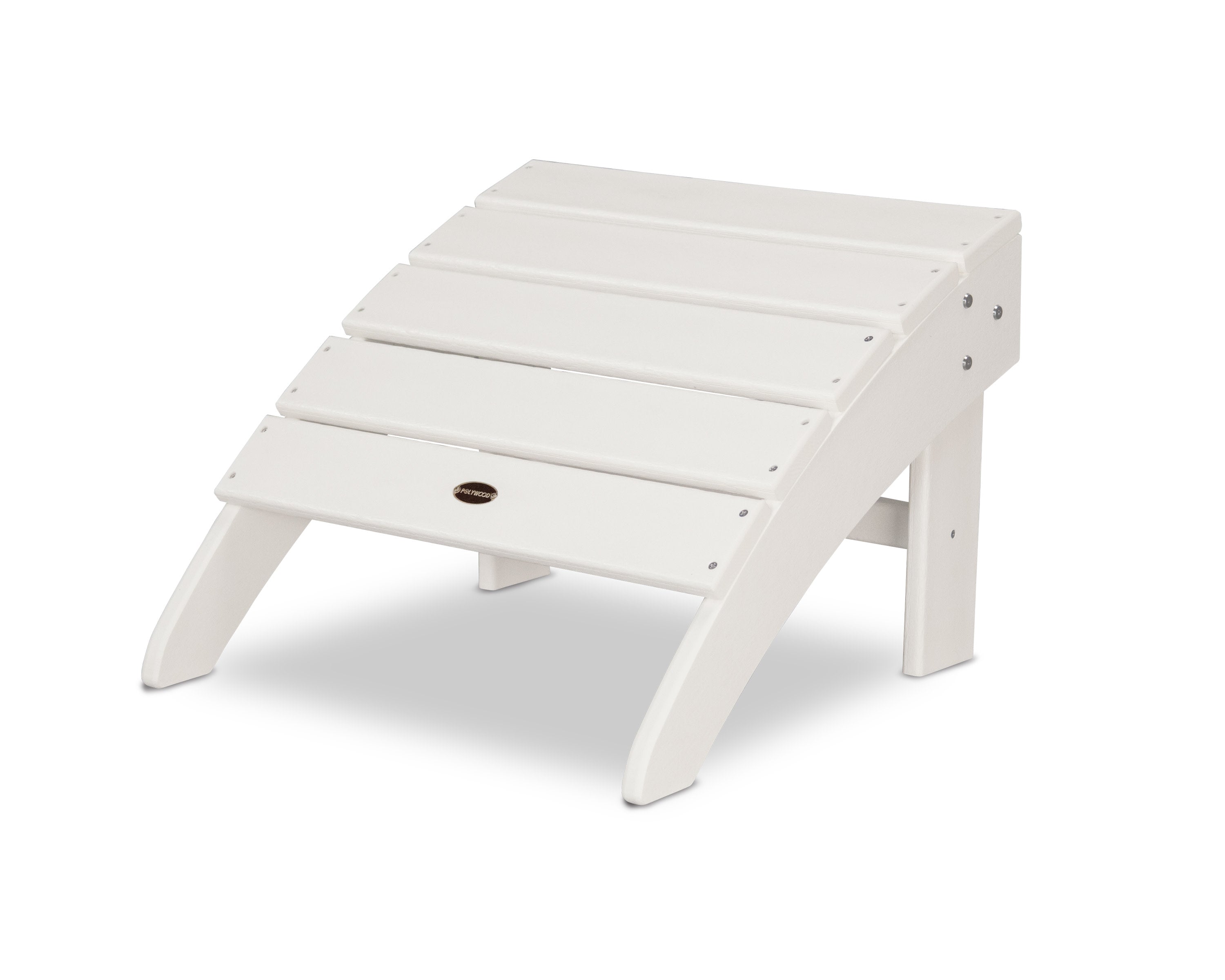 Palm Coast Ottoman in White