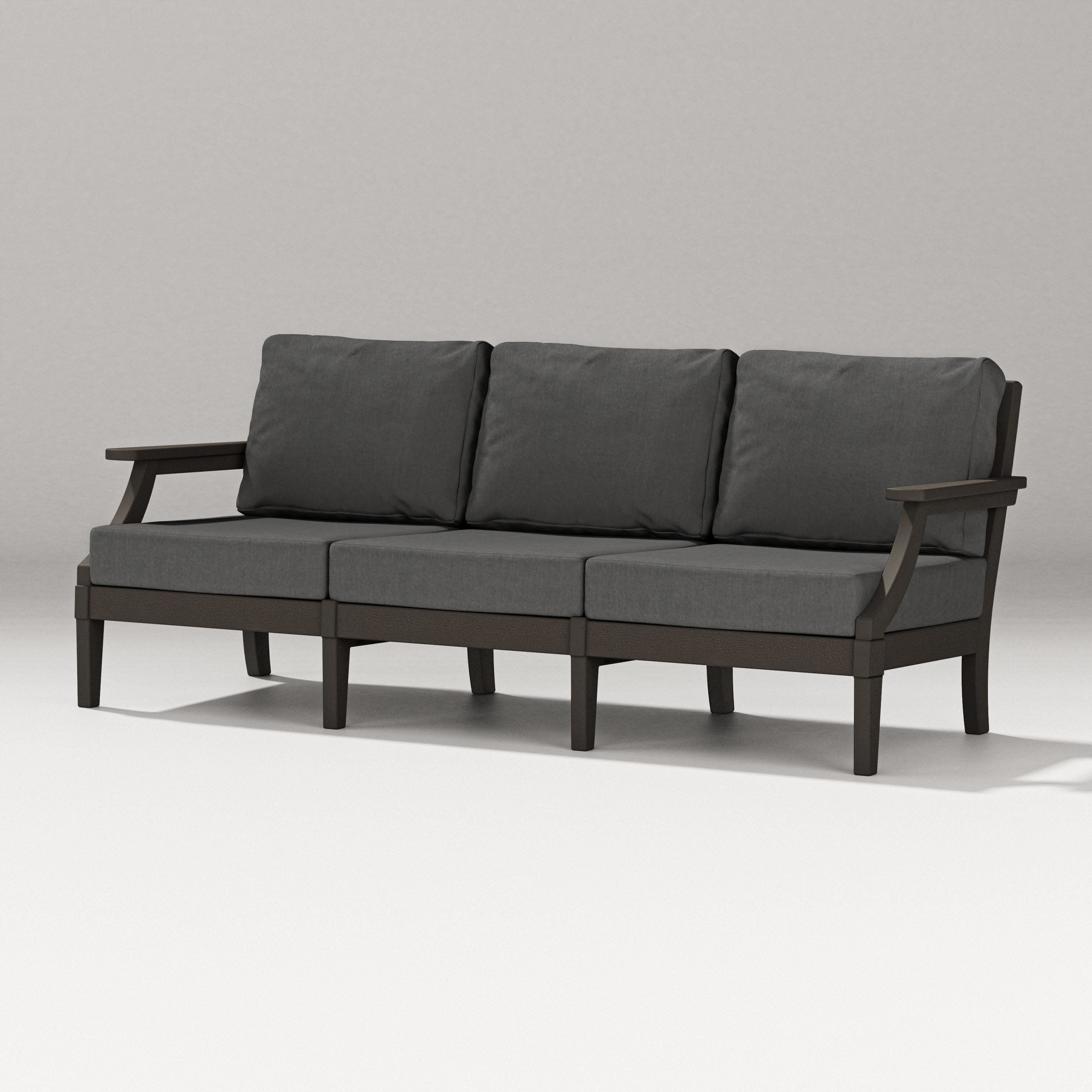 Estate Sofa in Vintage Coffee / Spectrum Carbon