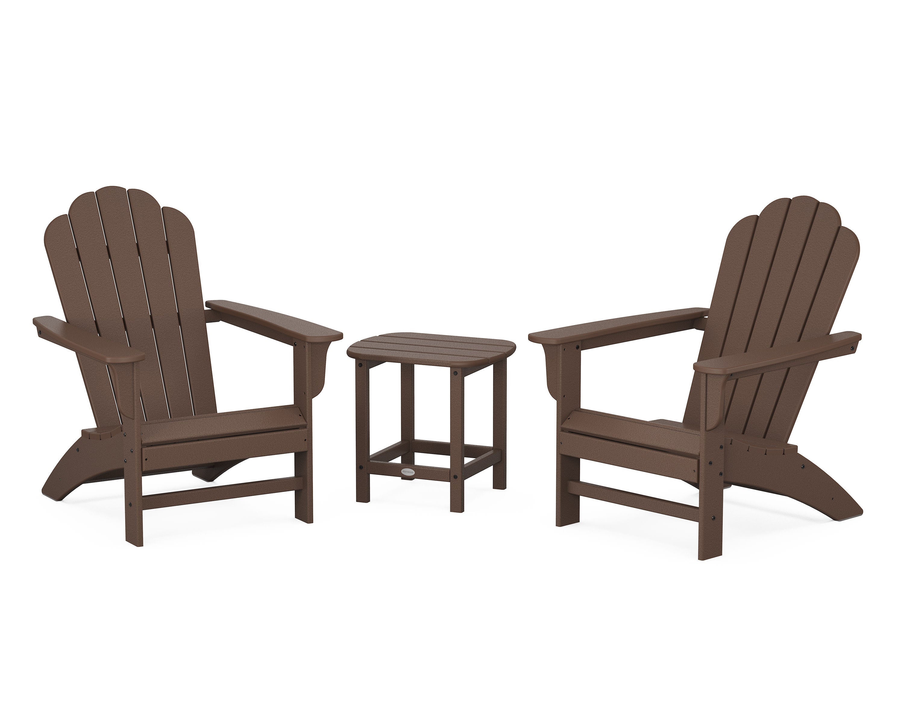 Cottage Adirondack Chair 3-Piece Set in Mahogany