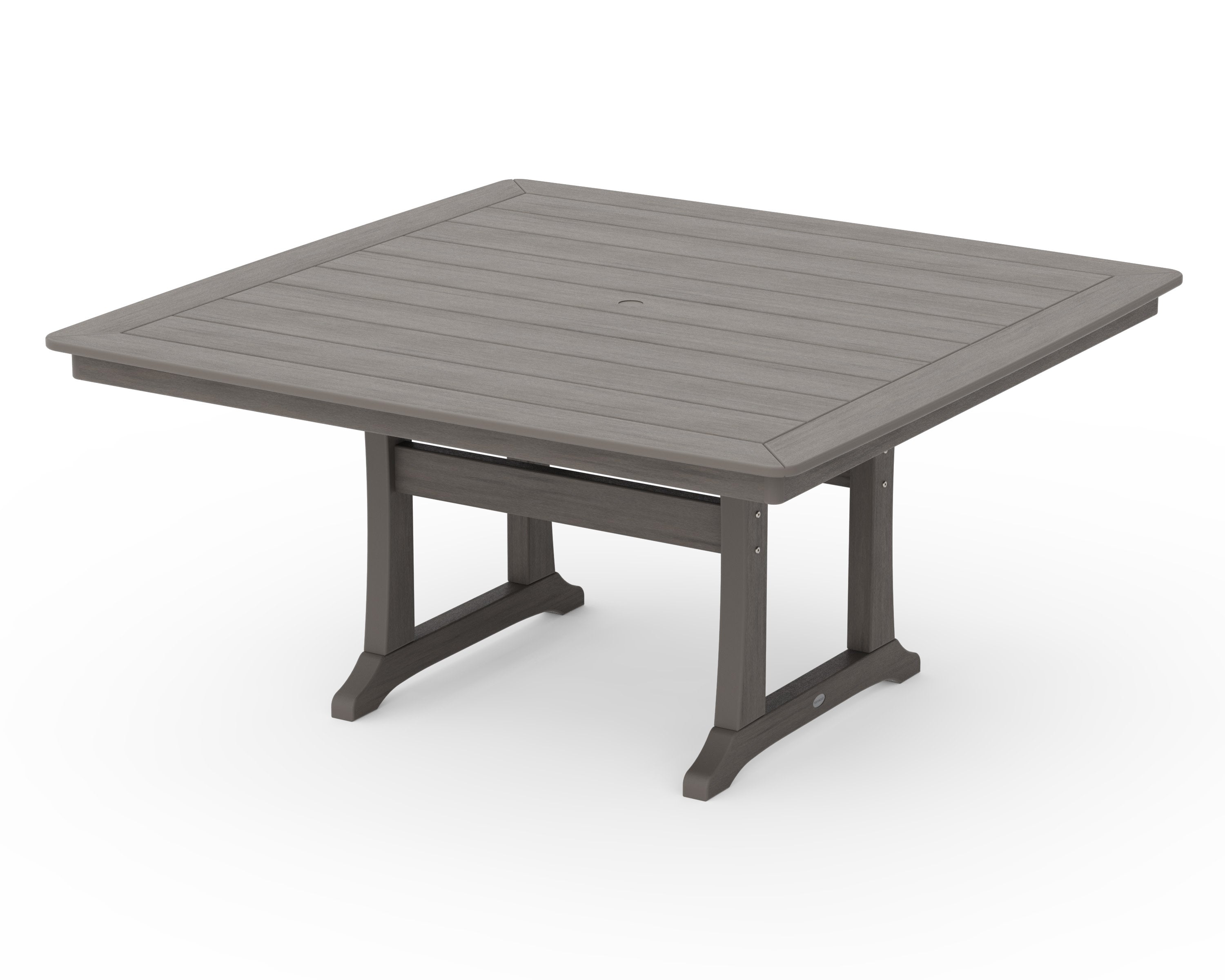 Nautical Trestle 59" Dining Table in Driftwood