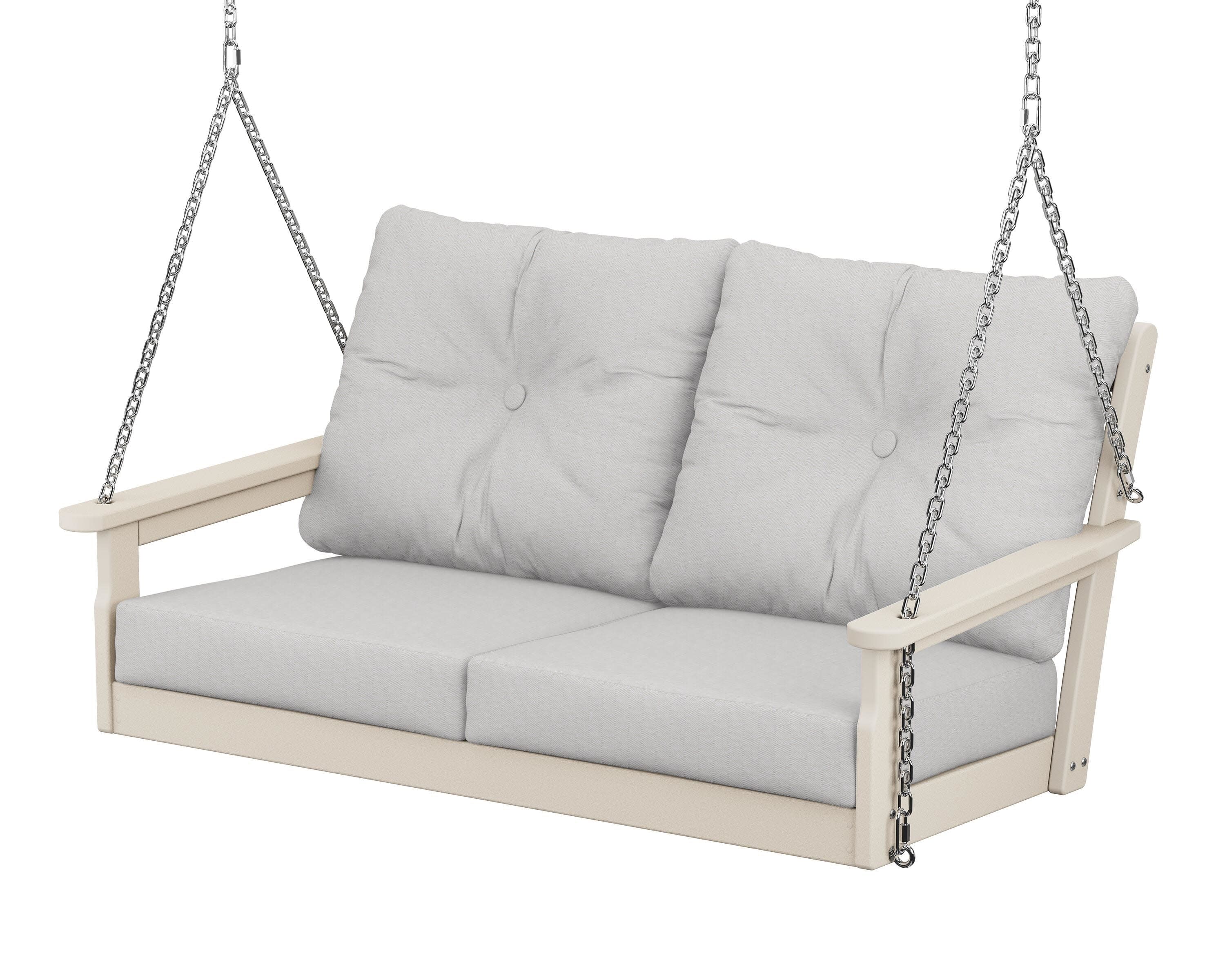 Vineyard Deep Seating Swing in Sand / Diamond in the Rough