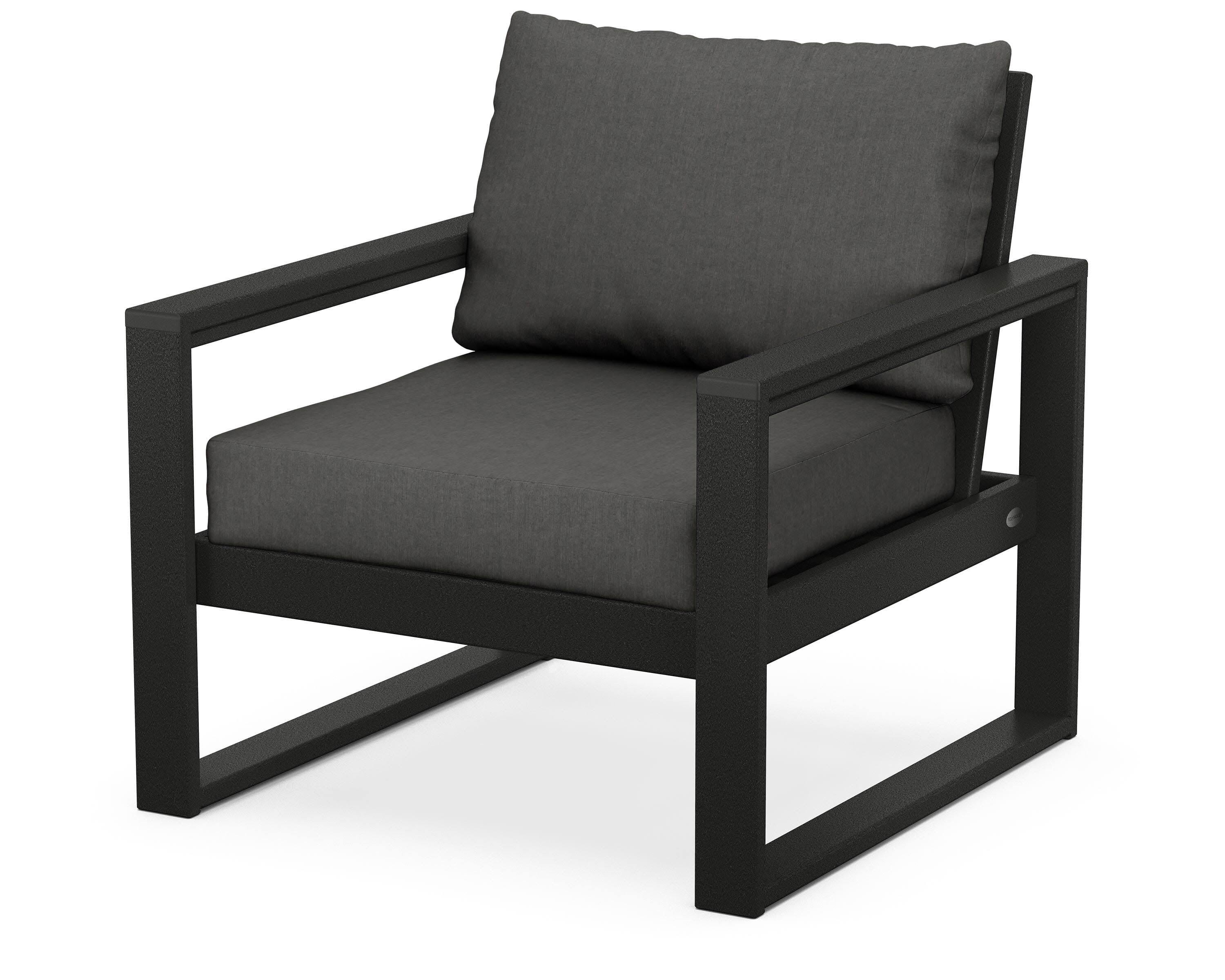 EDGE Club Chair in Black / Spectrum Carbon
