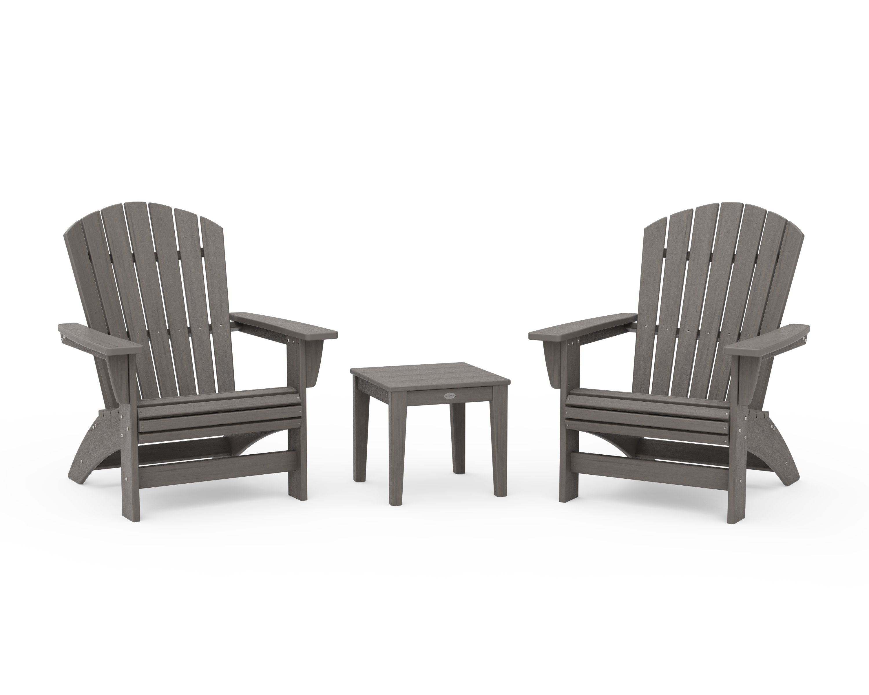3-Piece Nautical Grand Adirondack Set in Driftwood