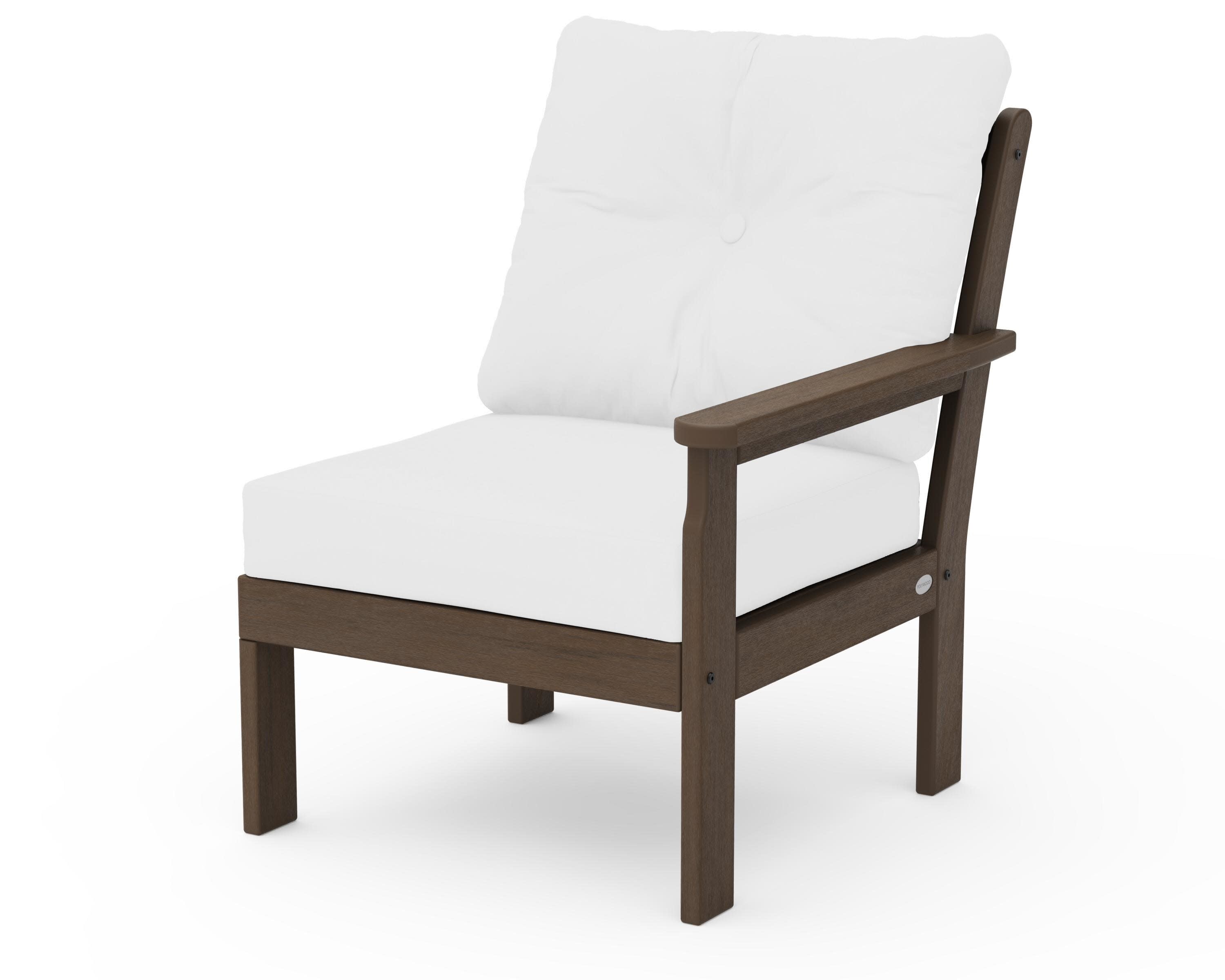 Vineyard Modular Right Arm Chair in Kona / Natural
