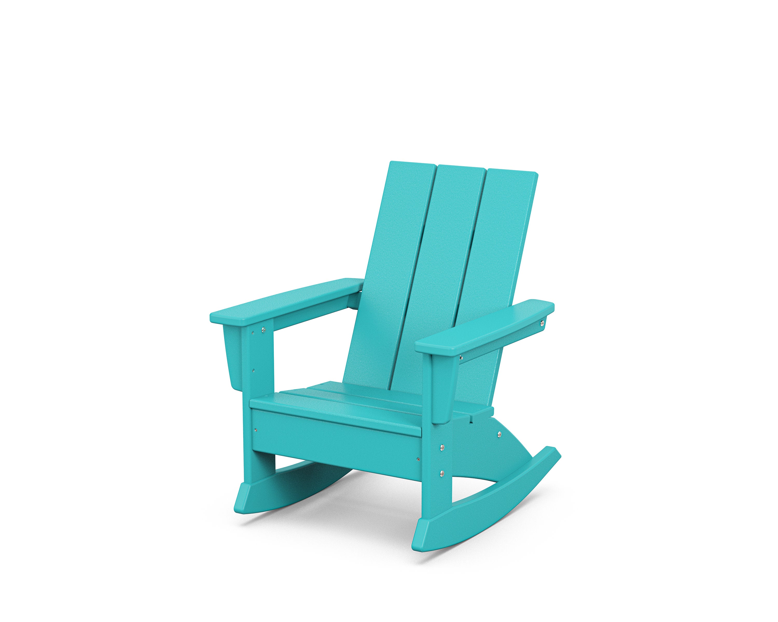 Kids Modern Adirondack Rocking Chair in Aruba