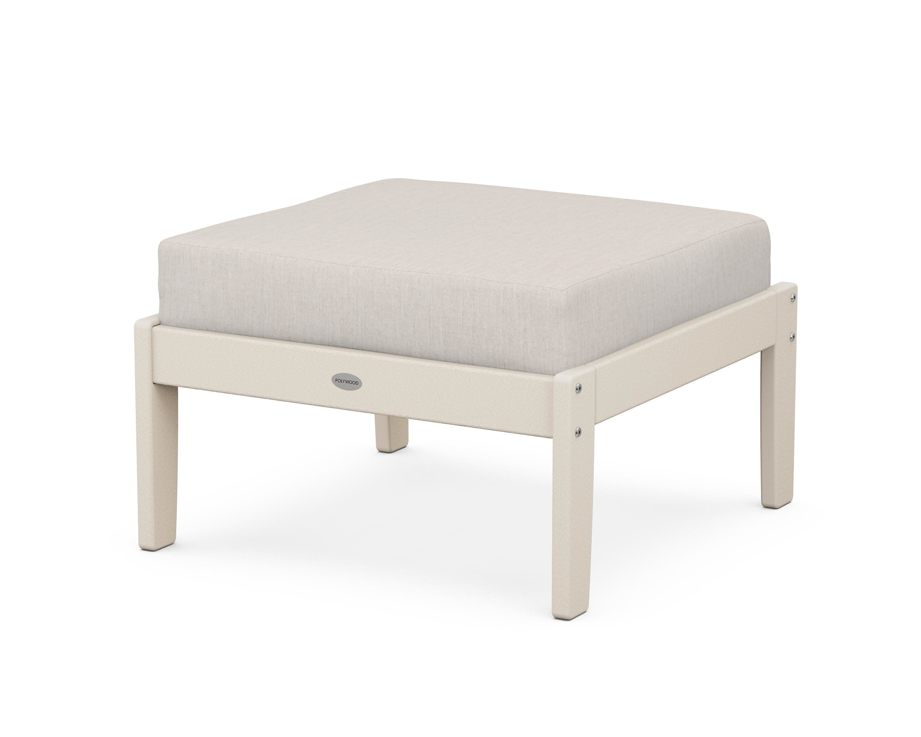 Braxton Deep Seating Ottoman in Sand / Cast Ash