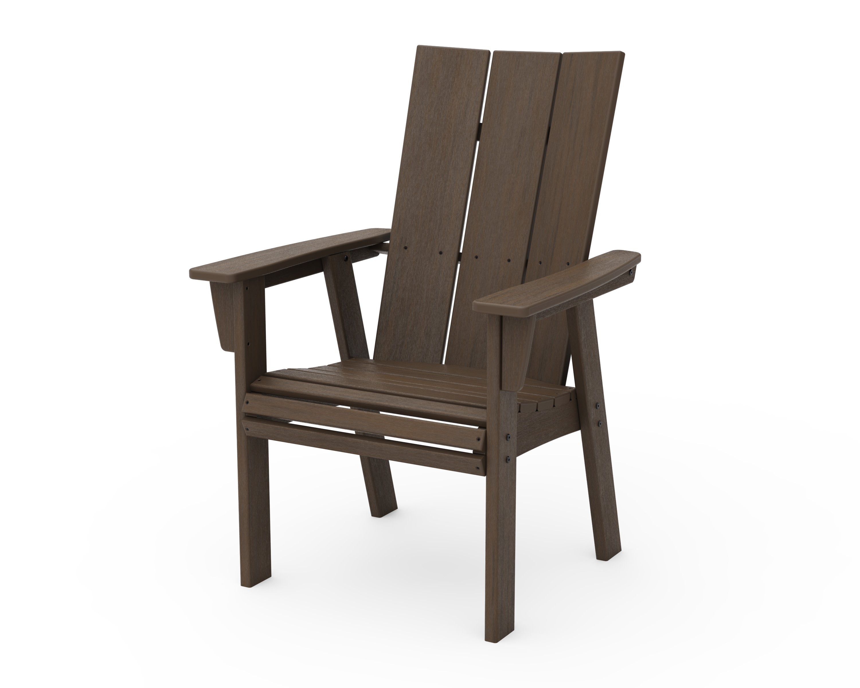 Modern Curveback Adirondack Dining Chair in Kona