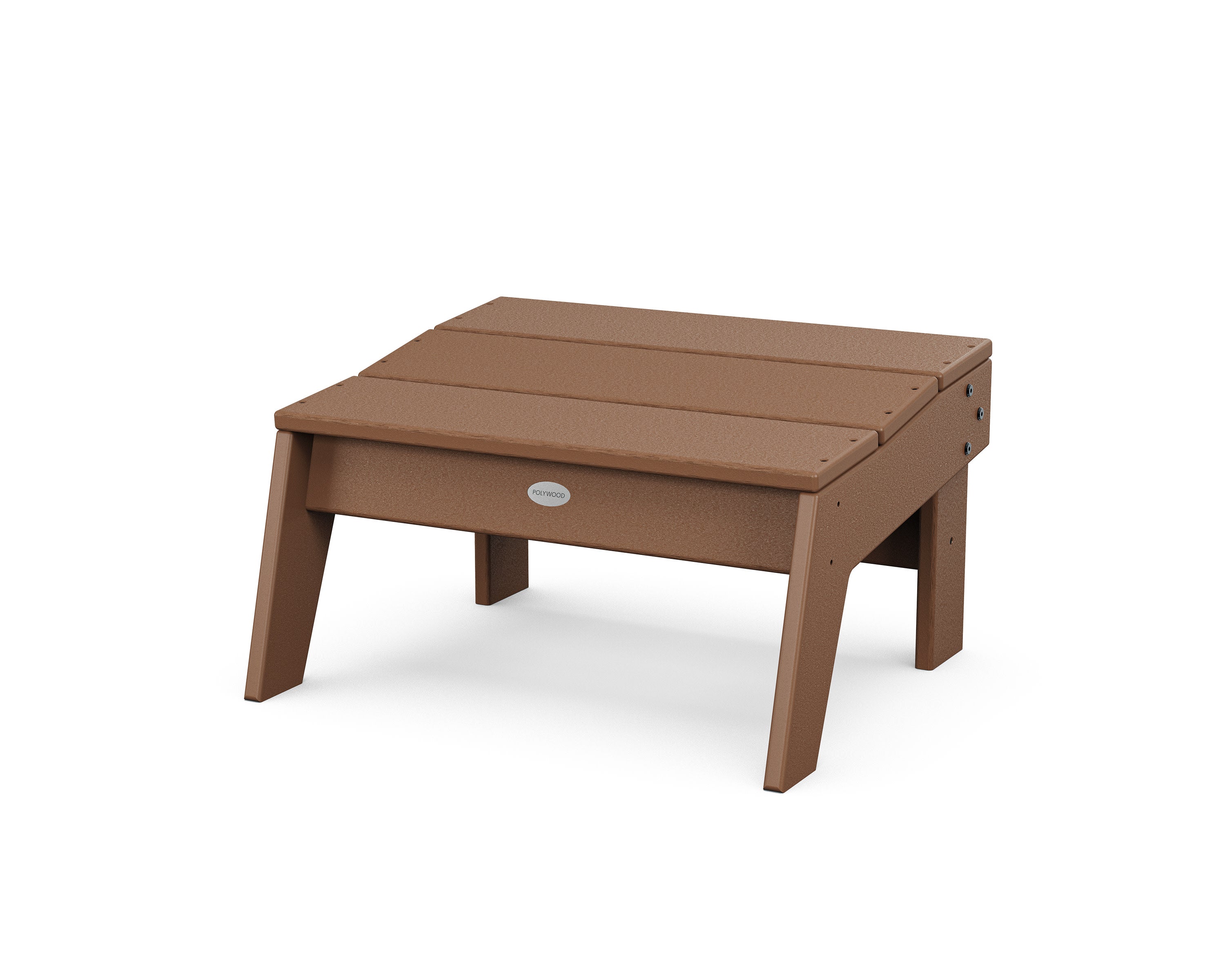 Modern Studio Oversized Ottoman in Teak