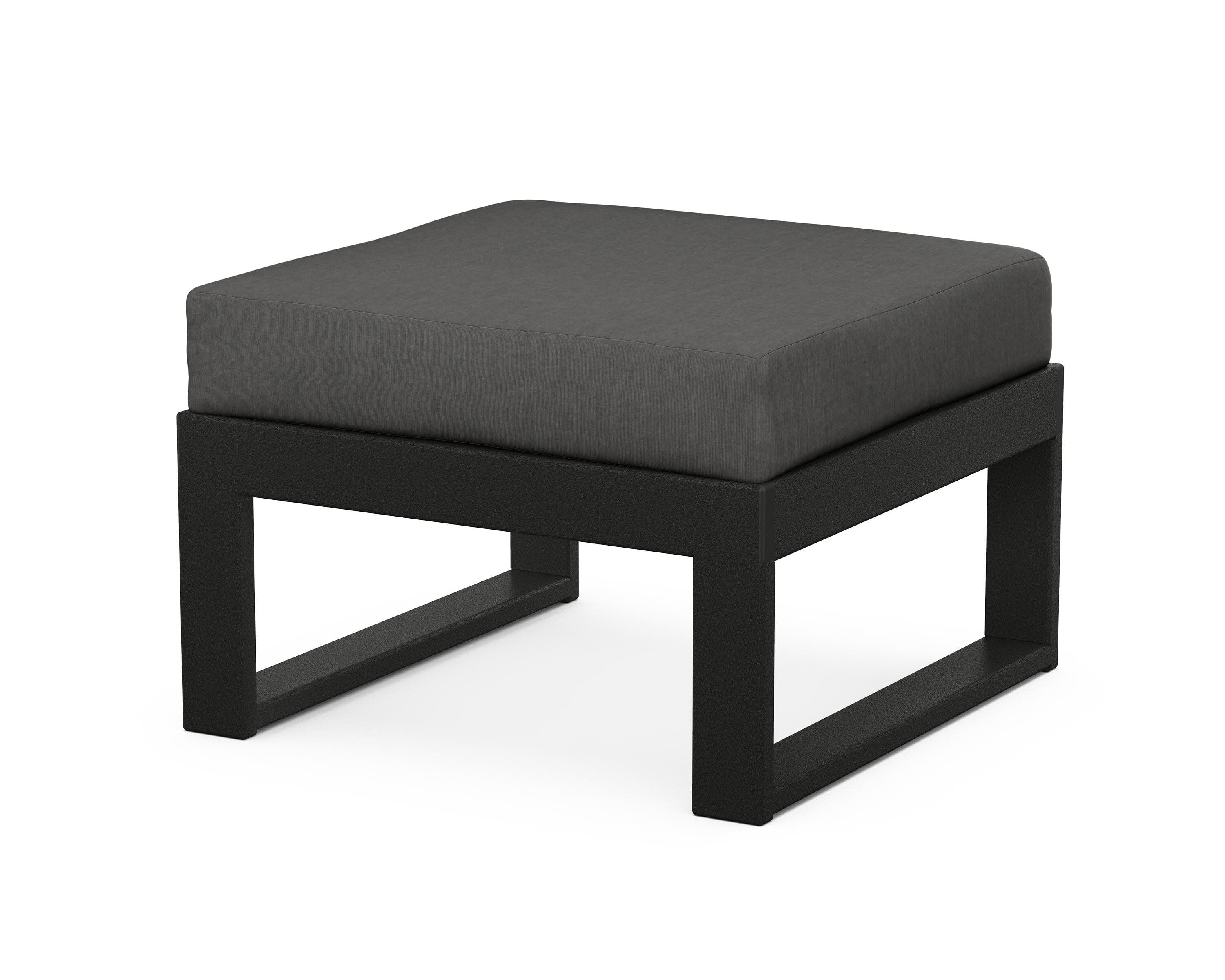 Modular Ottoman - Modern in Black / Spectrum Carbon