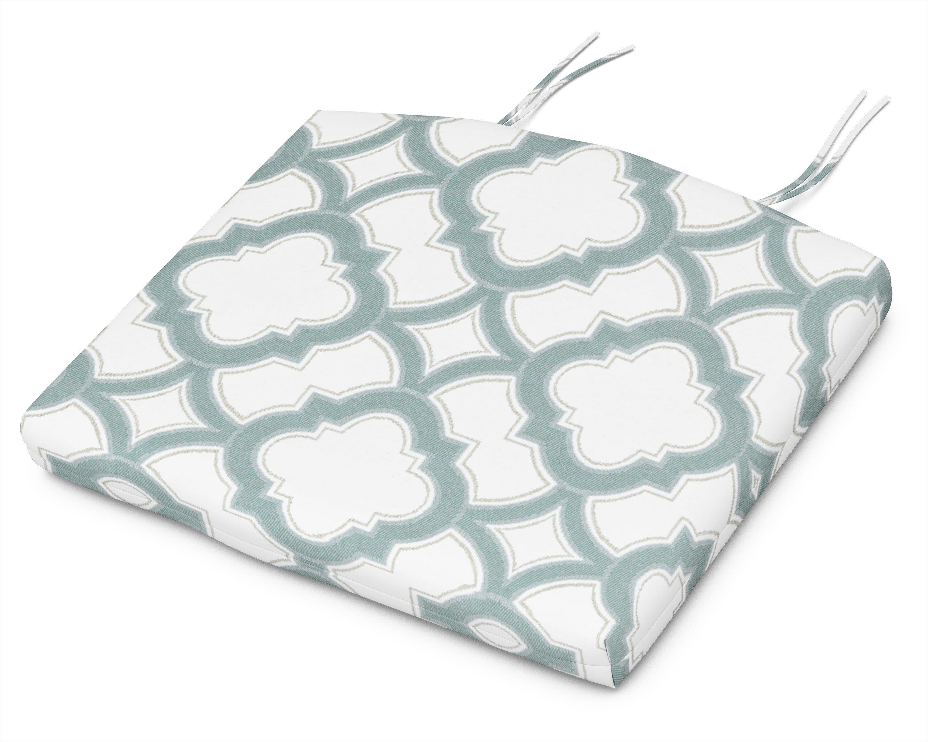 Adirondack Seat Cushion - 20"W x 18.5"D x 2.5"H in Trellis Glacier Spa