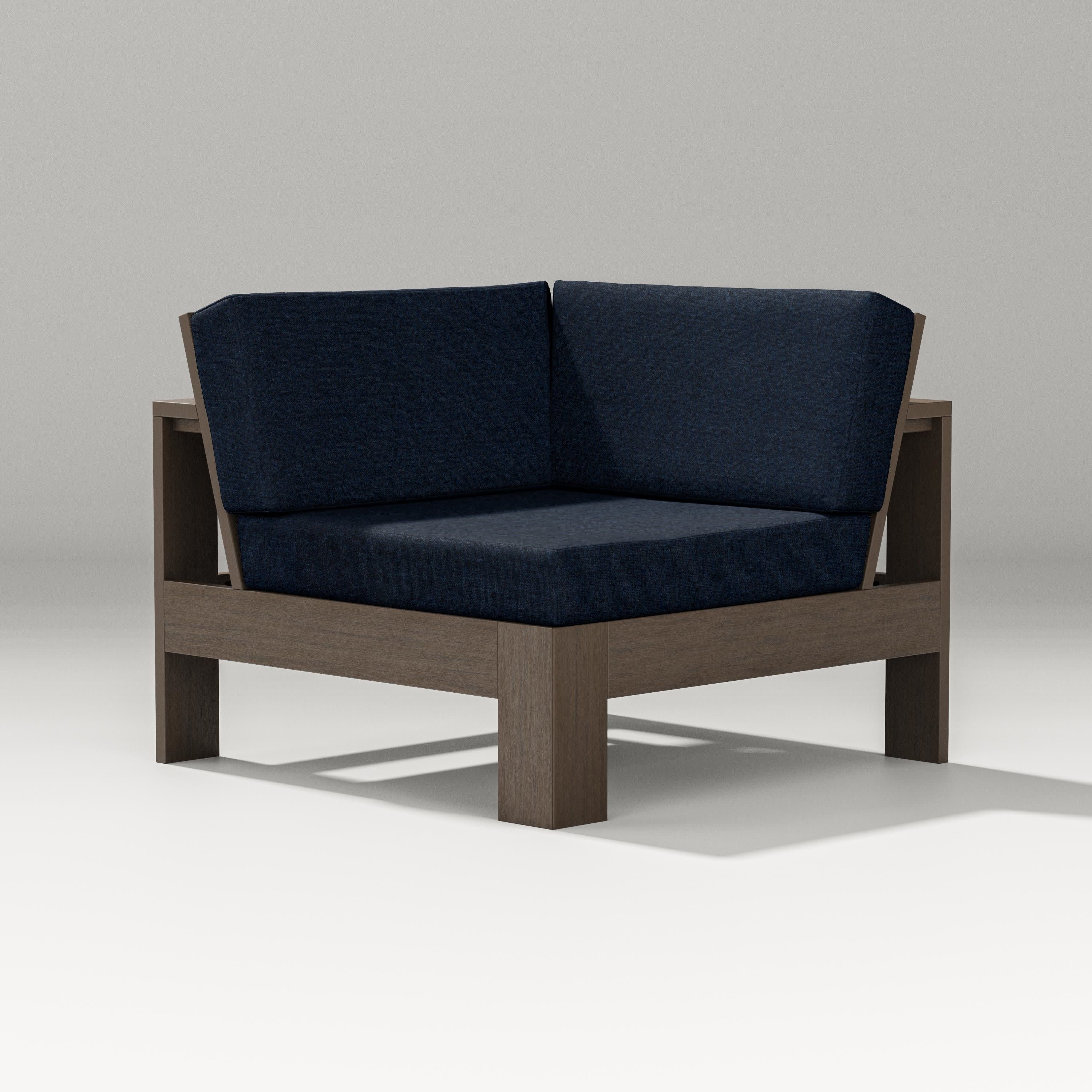 Latitude Modular Corner Chair in Kona / Marine Indigo