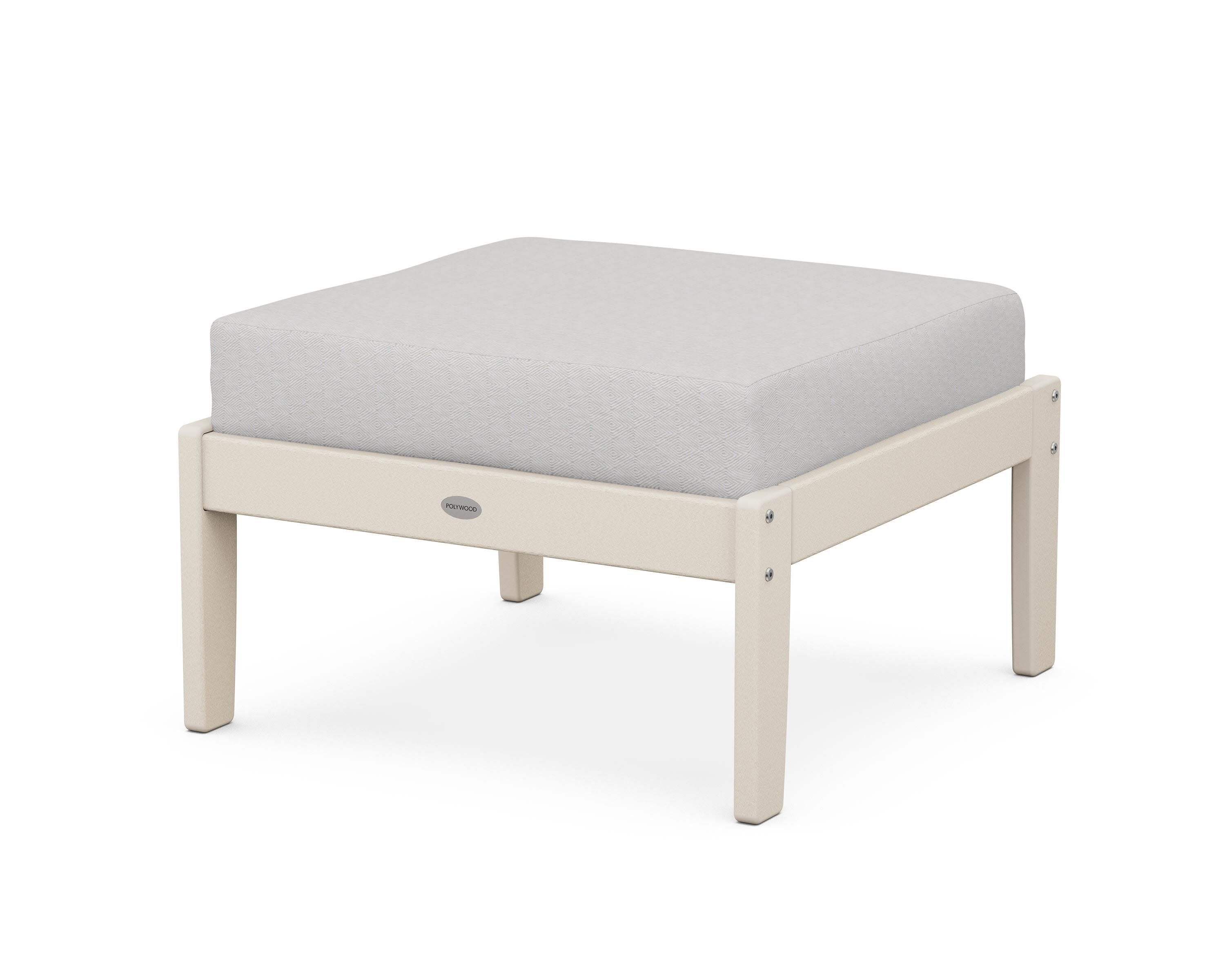 Braxton Deep Seating Ottoman in Sand / Diamond in the Rough
