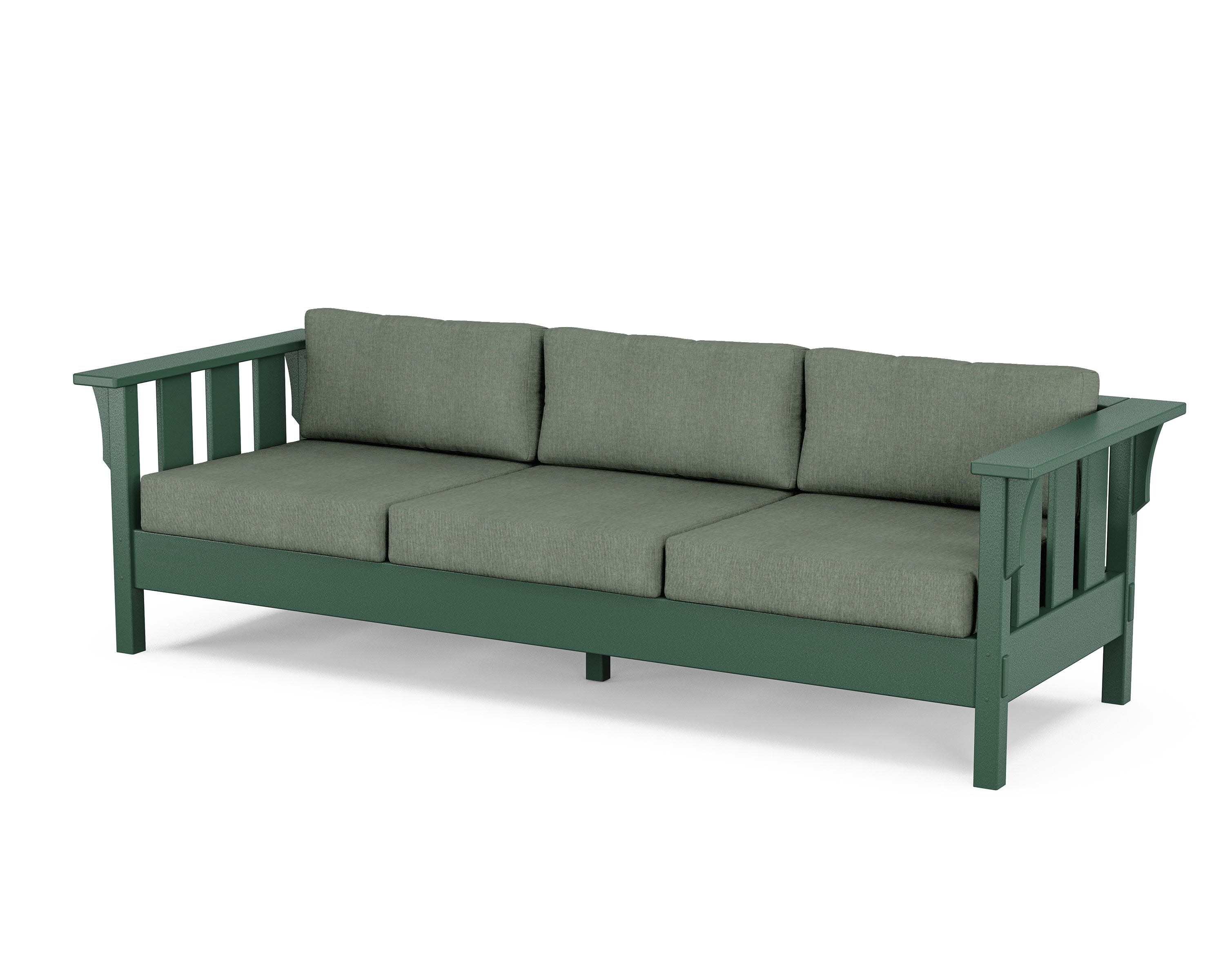 Acadia Deep Seating Sofa in Green / Cast Sage