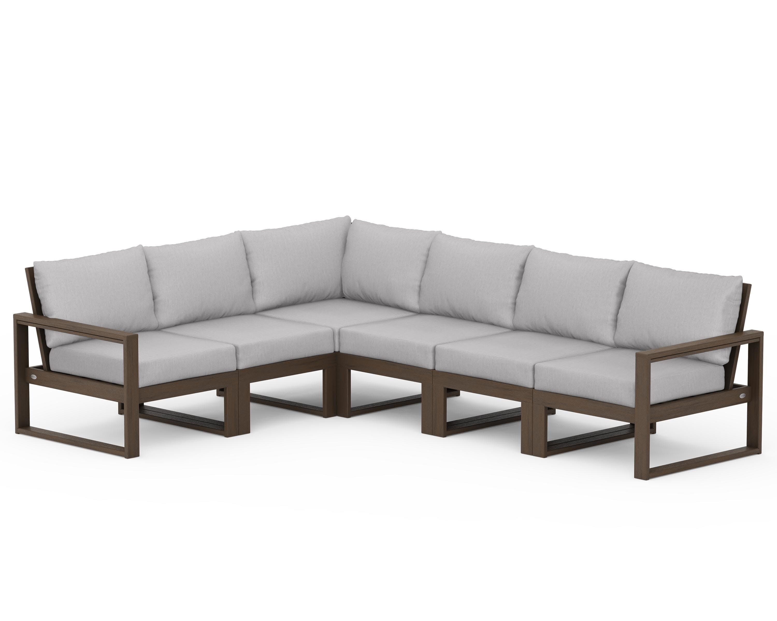 EDGE 6-Piece Modular Deep Seating Set in Kona / Granite