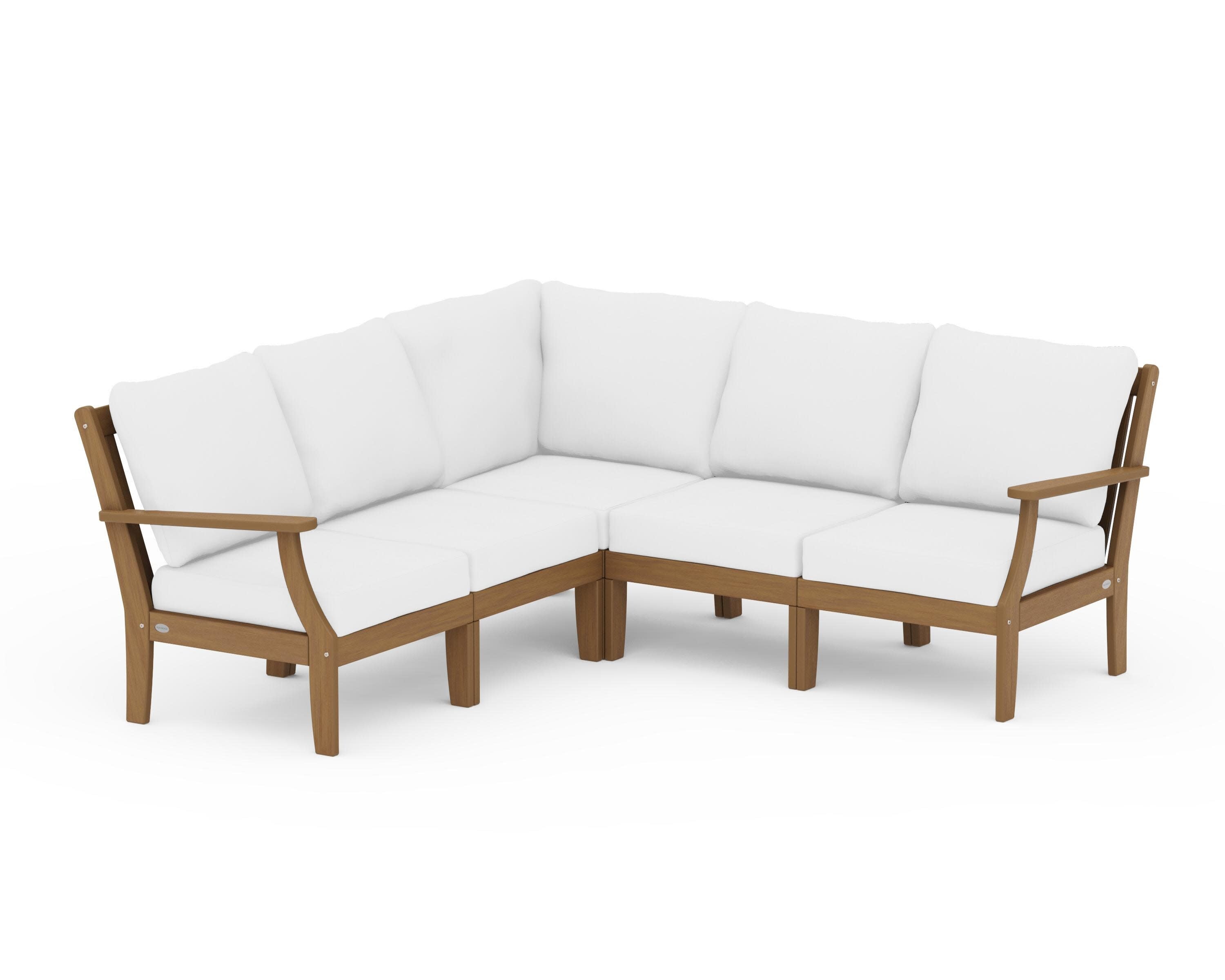 Braxton Modular 5-Piece Deep Seating Set in Natural / Natural
