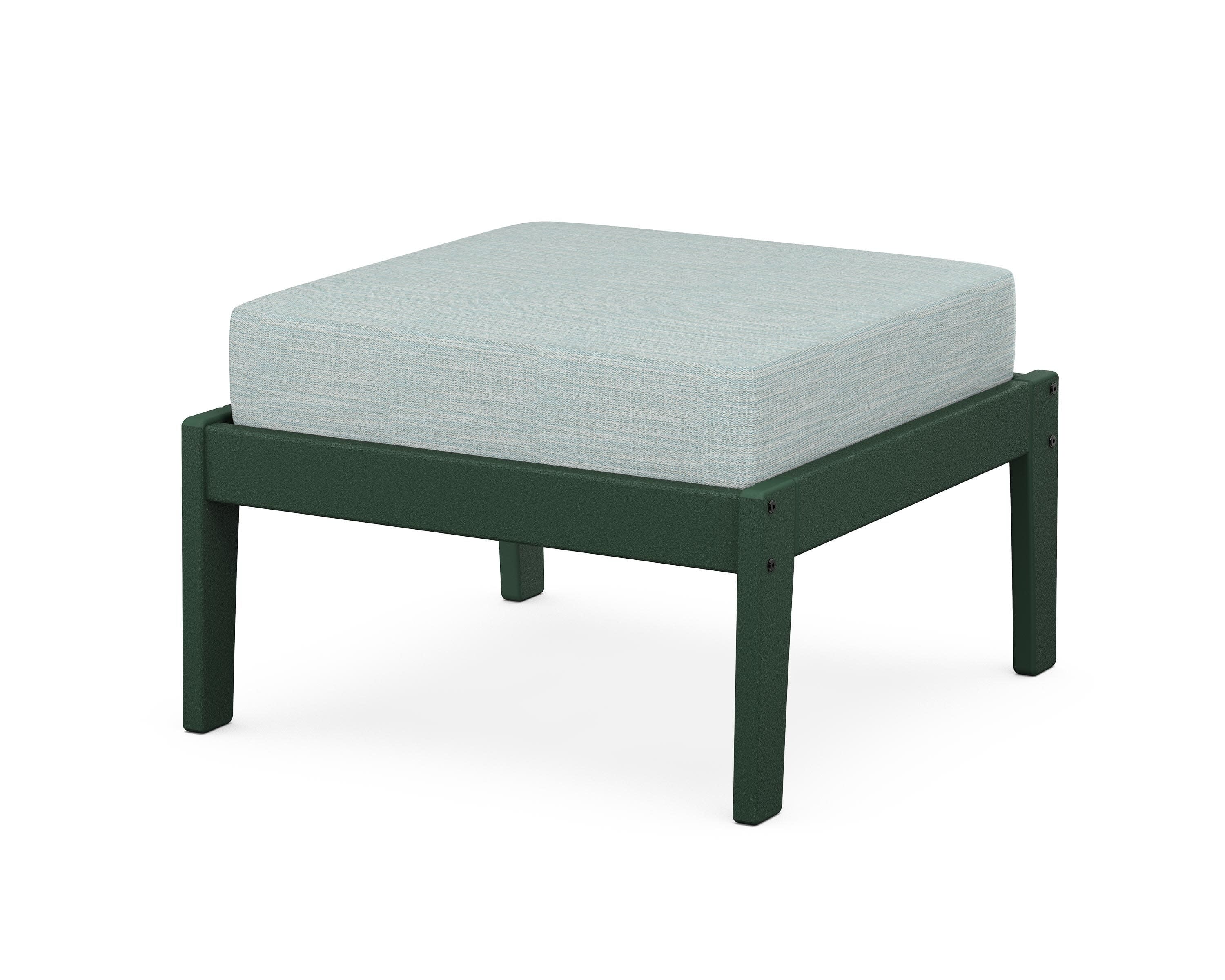 Deep Seating Ottoman in Green / Soothe Mist