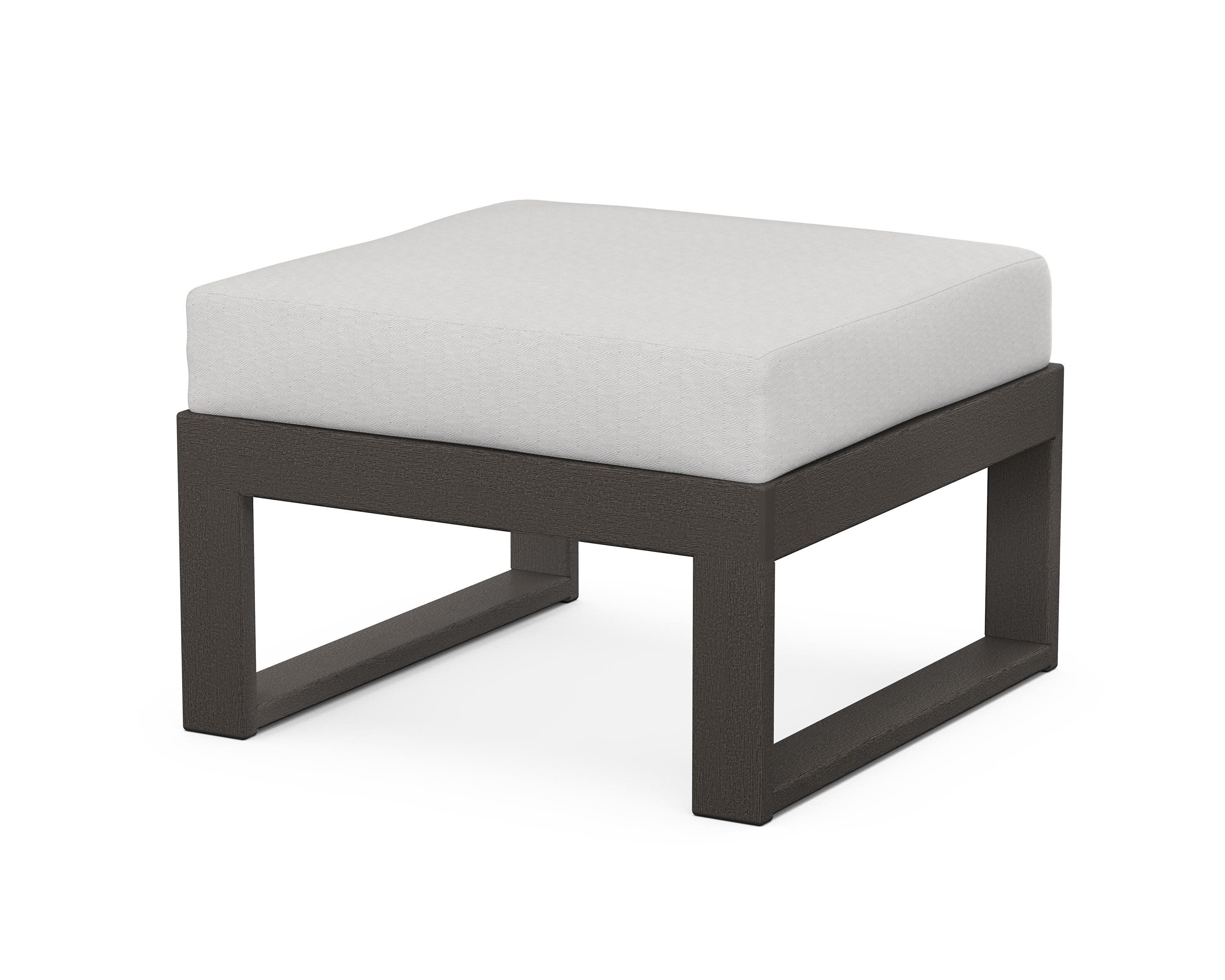 Modular Ottoman - Modern in Vintage Coffee / Diamond in the Rough