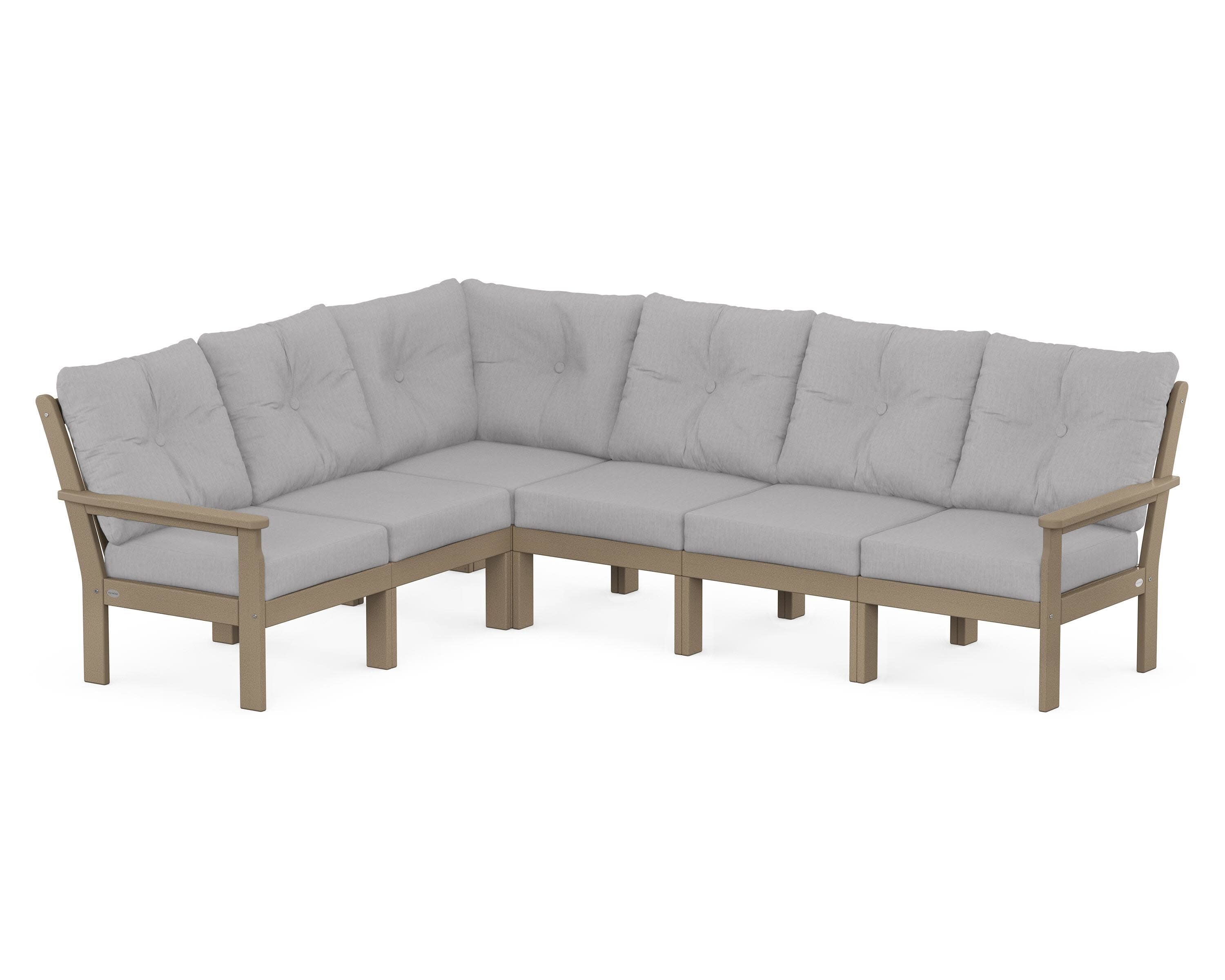 Vineyard 6-Piece Sectional in Vintage Sahara / Granite