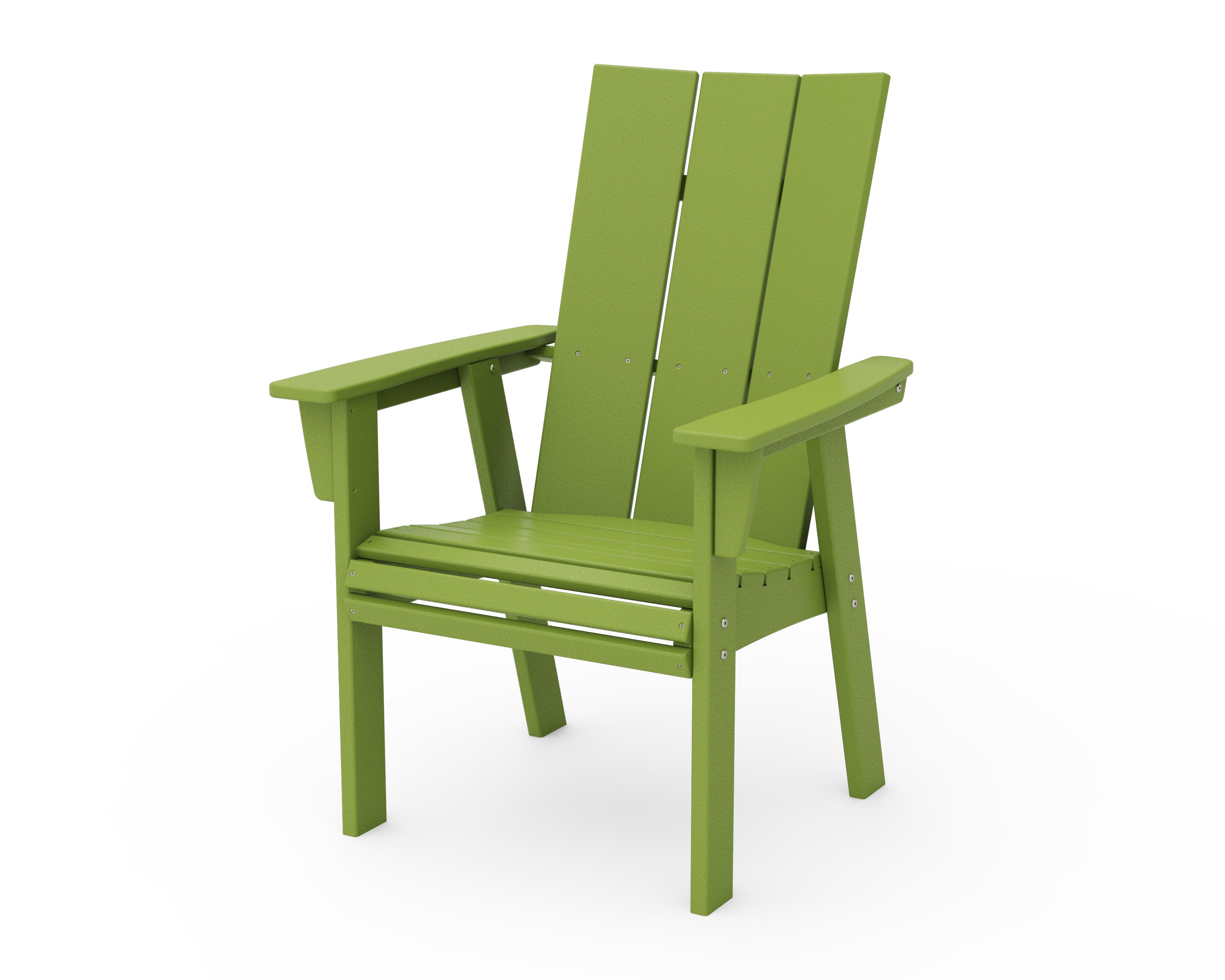 Modern Curveback Adirondack Dining Chair in Lime