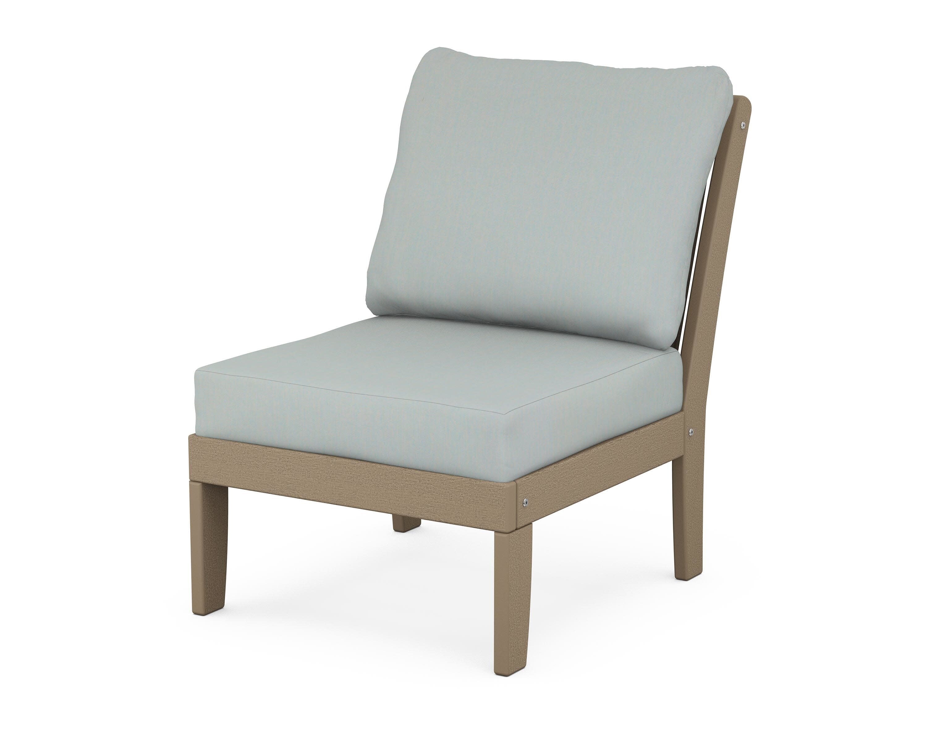 Braxton Modular Armless Chair in Vintage Sahara / Spa