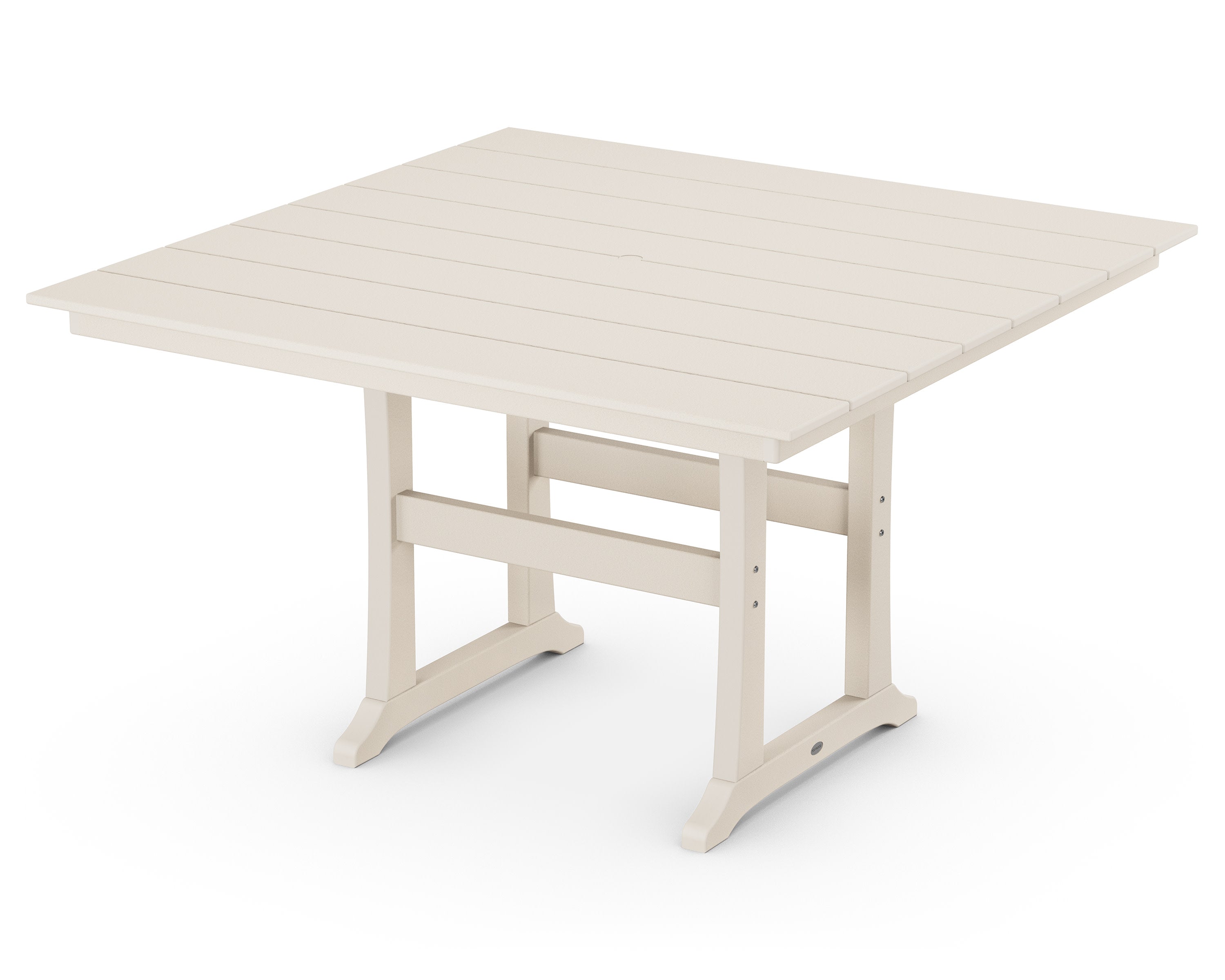 Farmhouse Trestle 59" Counter Table in Sand