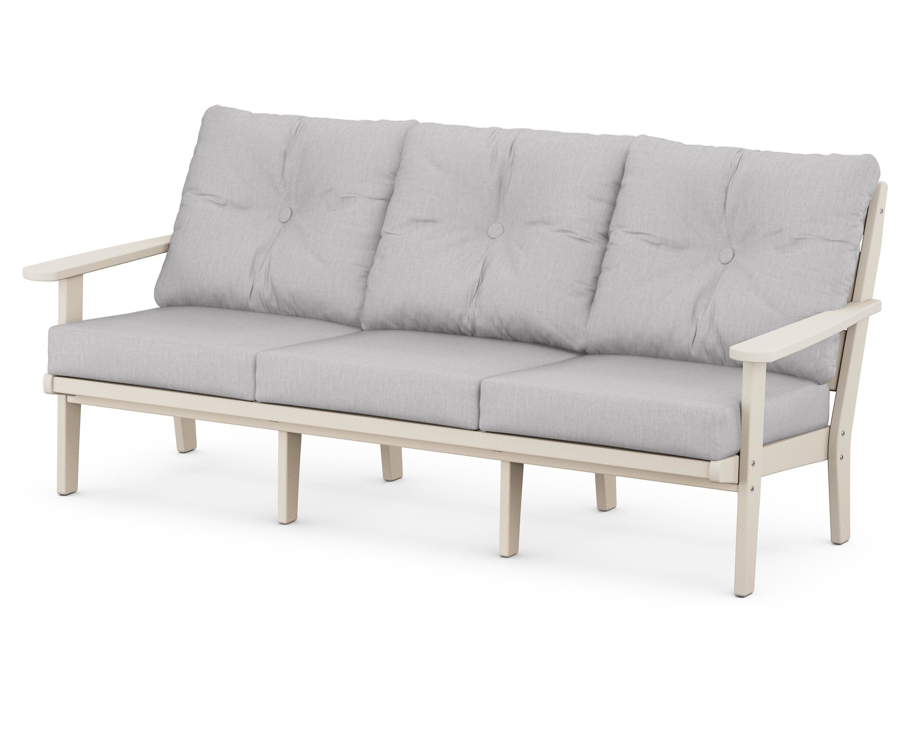 Lakeside Deep Seating Sofa in Sand / Granite