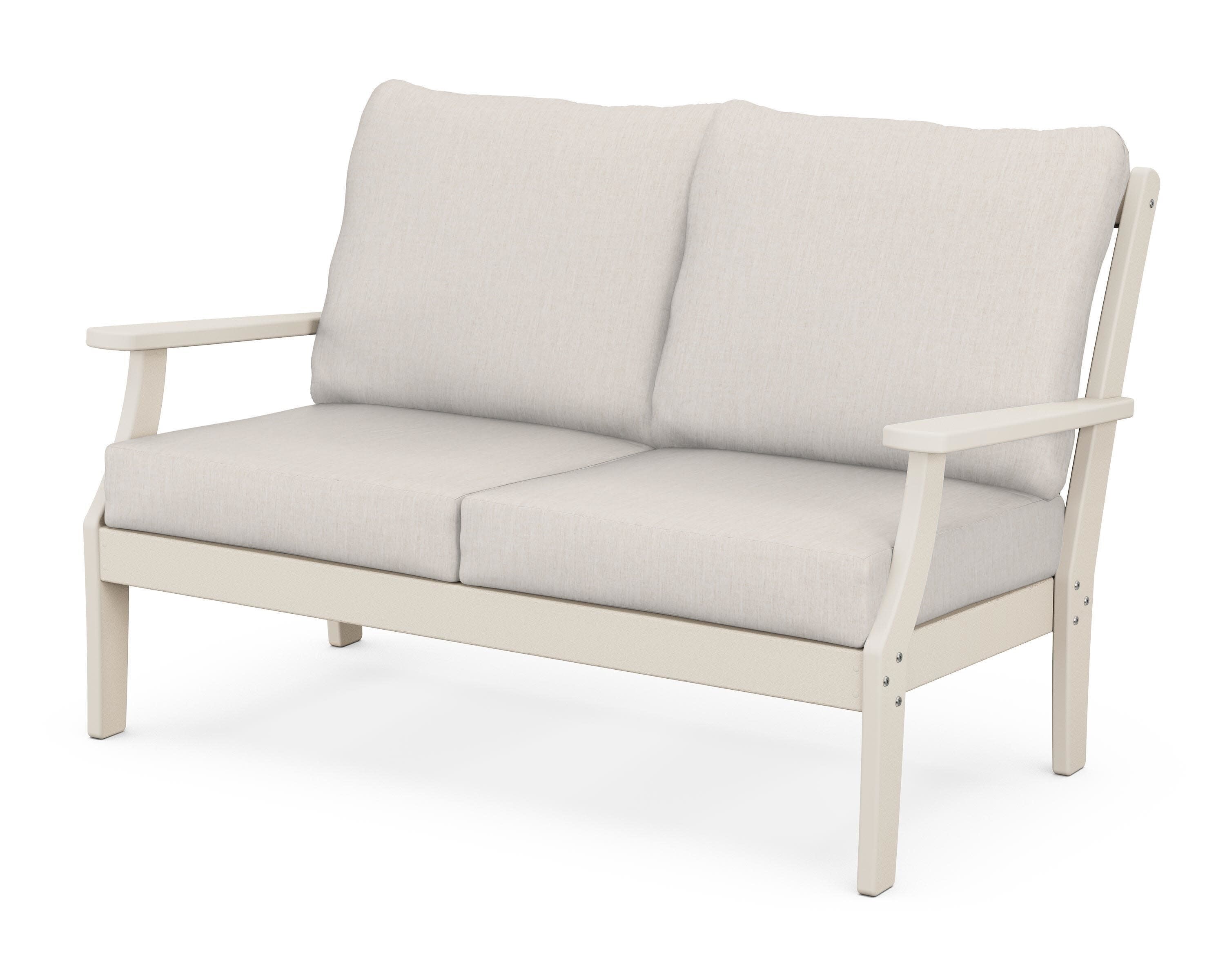 Braxton Deep Seating Loveseat in Sand / Cast Ash