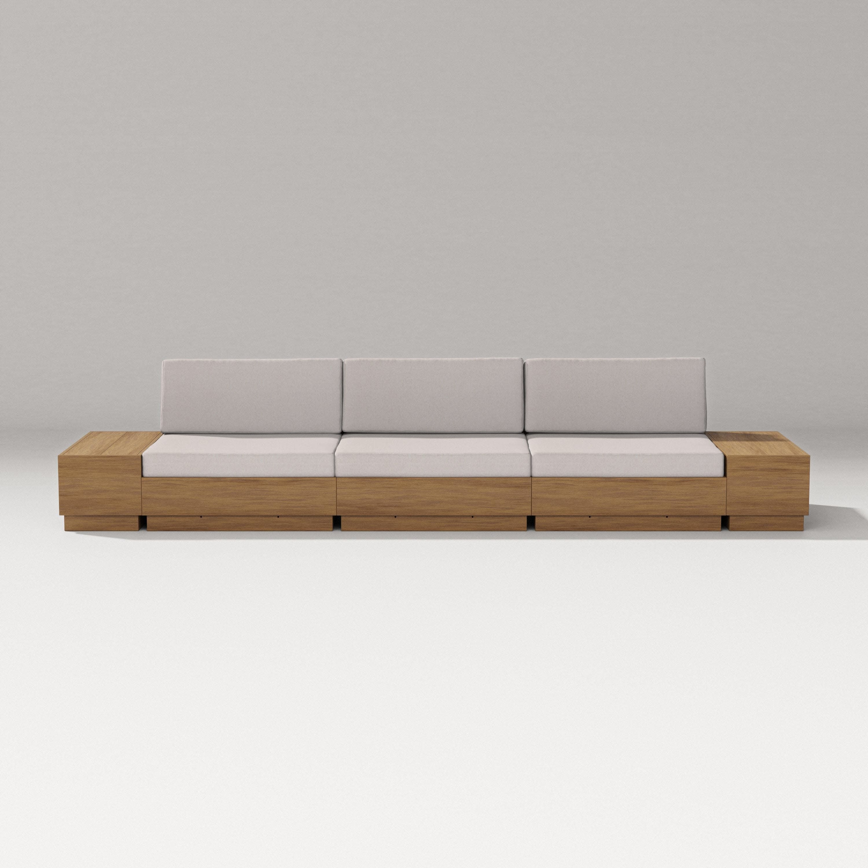 Elevate Straight Sectional in Natural / Dune Burlap
