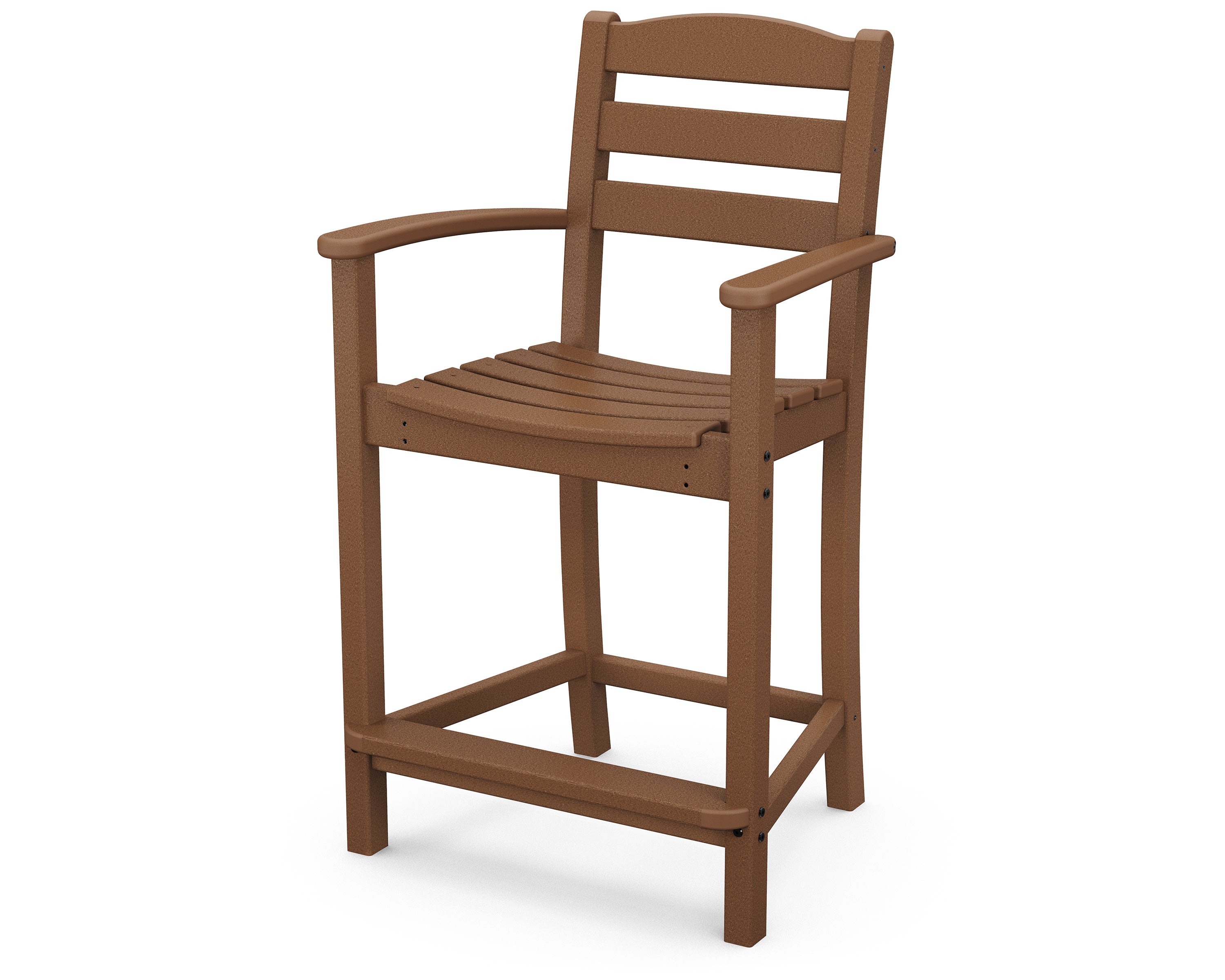 La Casa Caf Counter Arm Chair in Teak