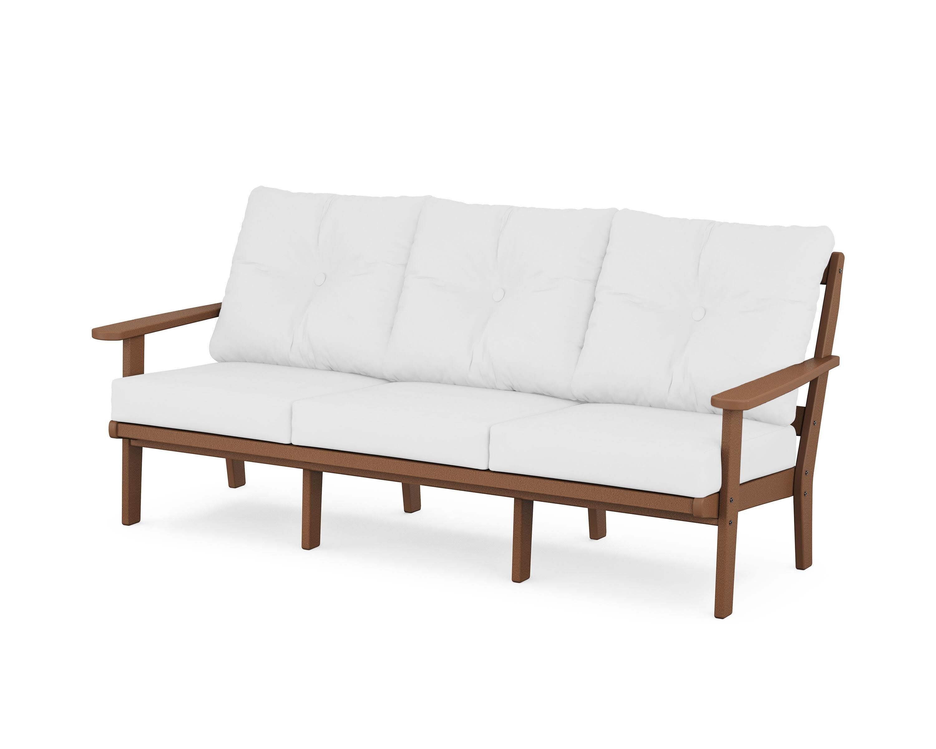 Mission Deep Seating Sofa in Teak / Natural