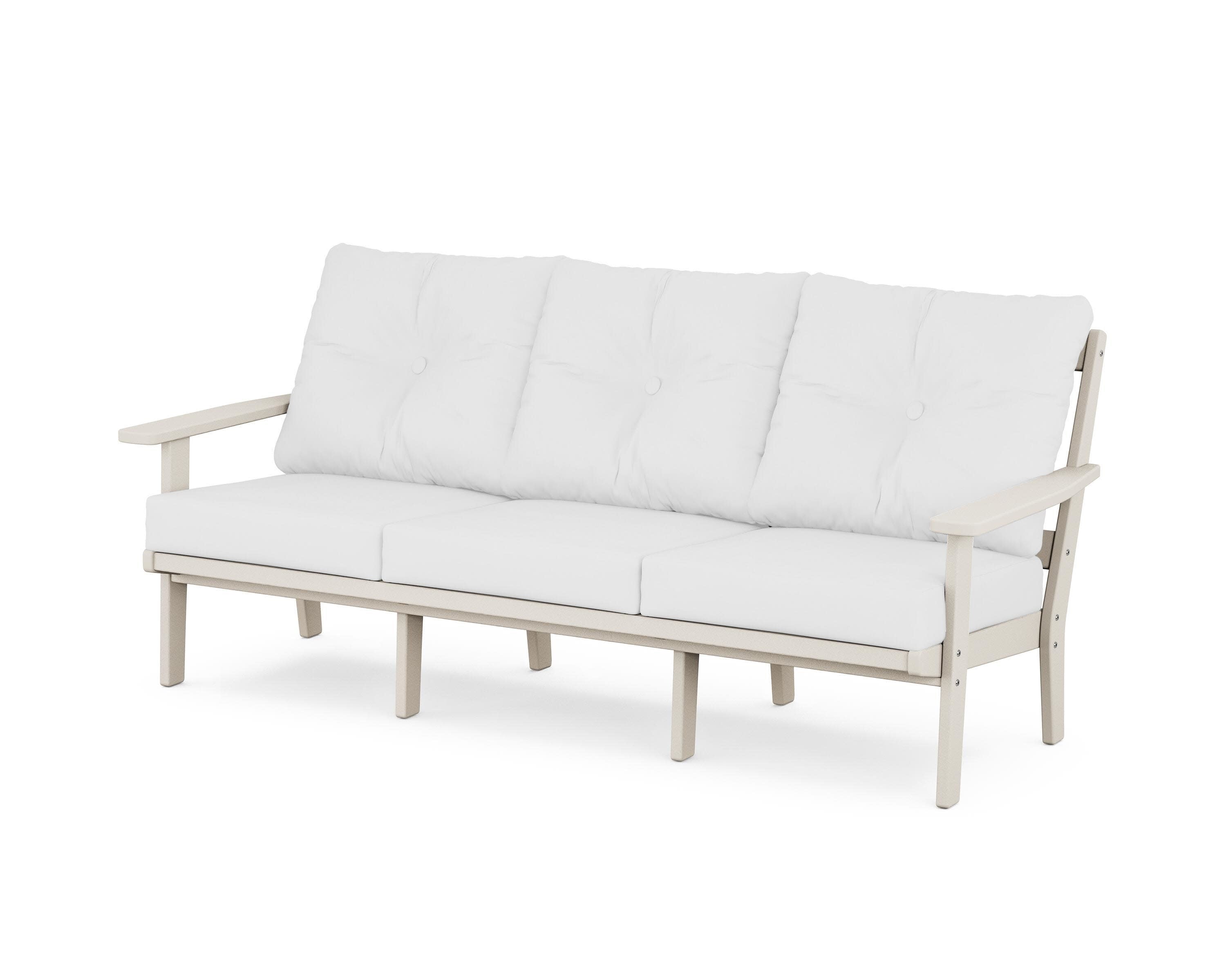 PrairieDeep Seating Sofa in Sand / Natural