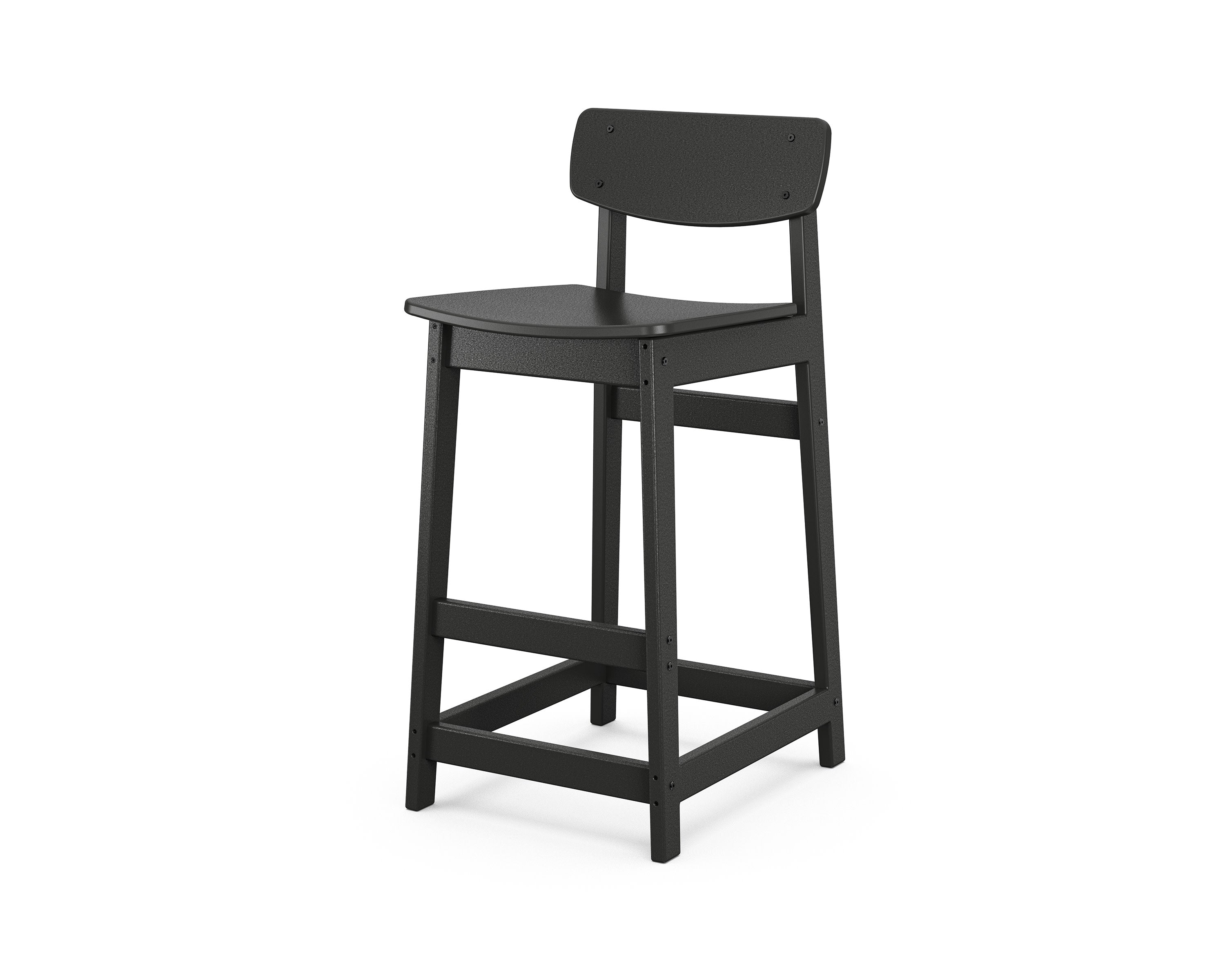 Modern Studio Urban Lowback Bar Chair in Black
