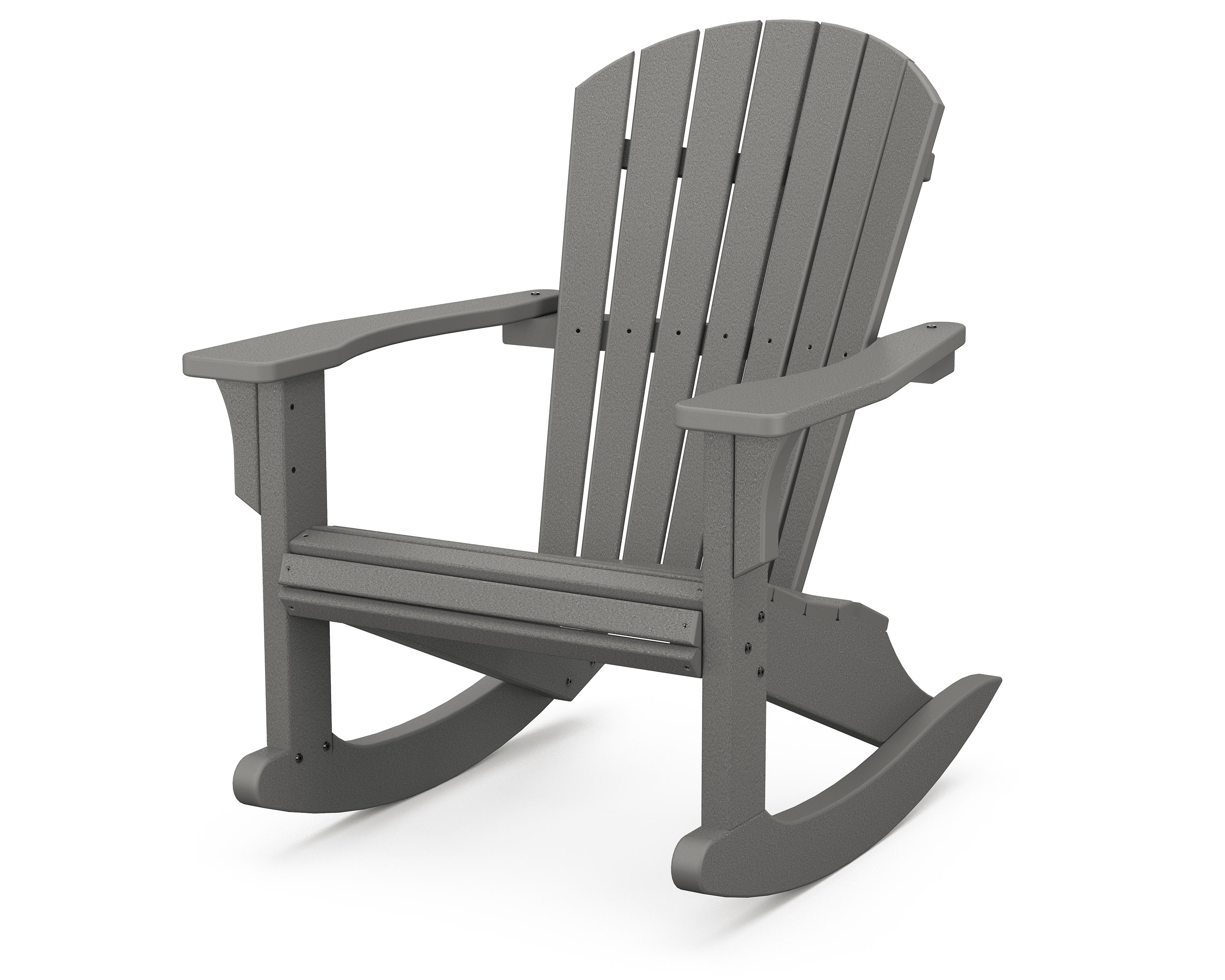 Seashell Rocking Chair in Slate Grey
