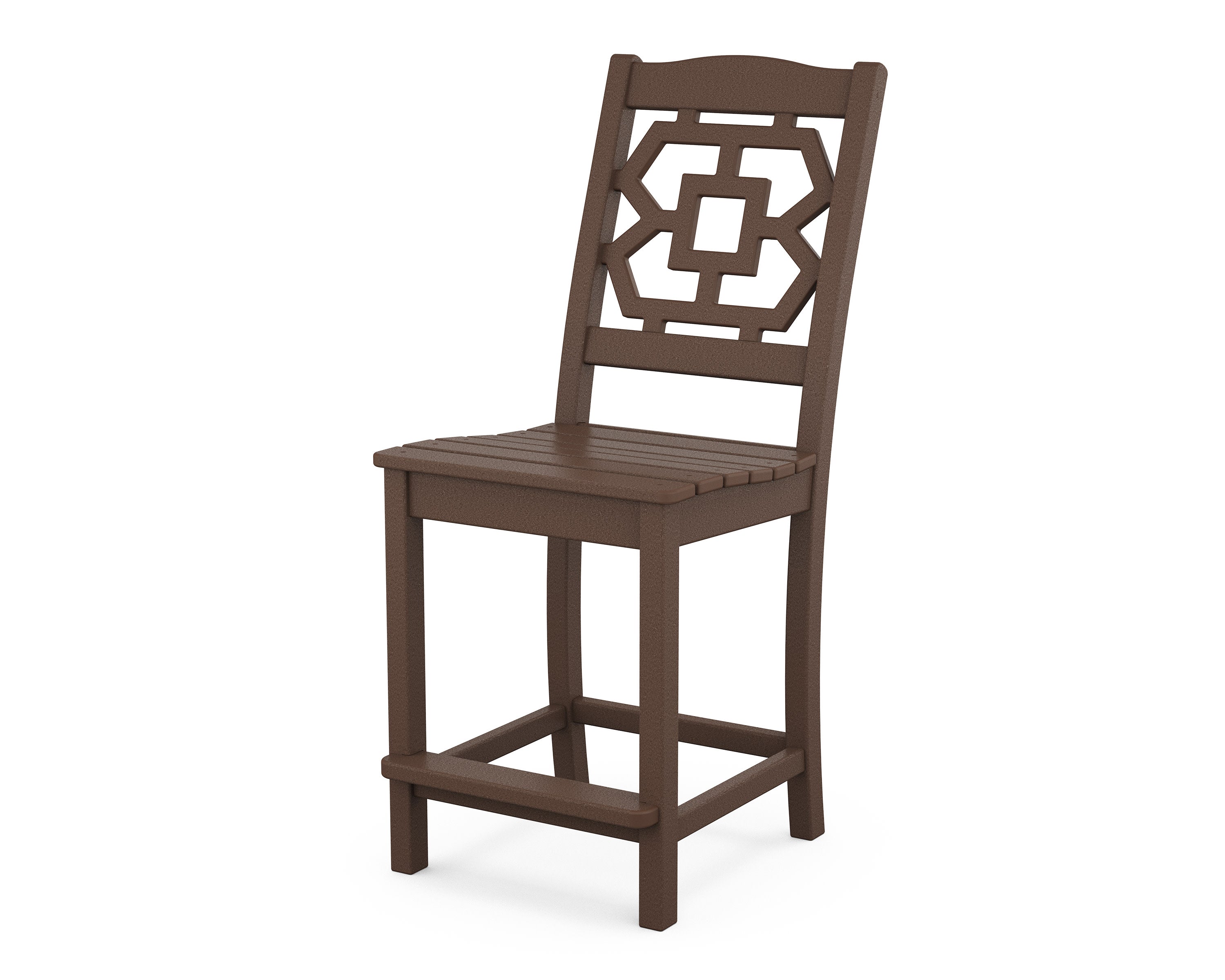 Chinoiserie Counter Side Chair in Mahogany