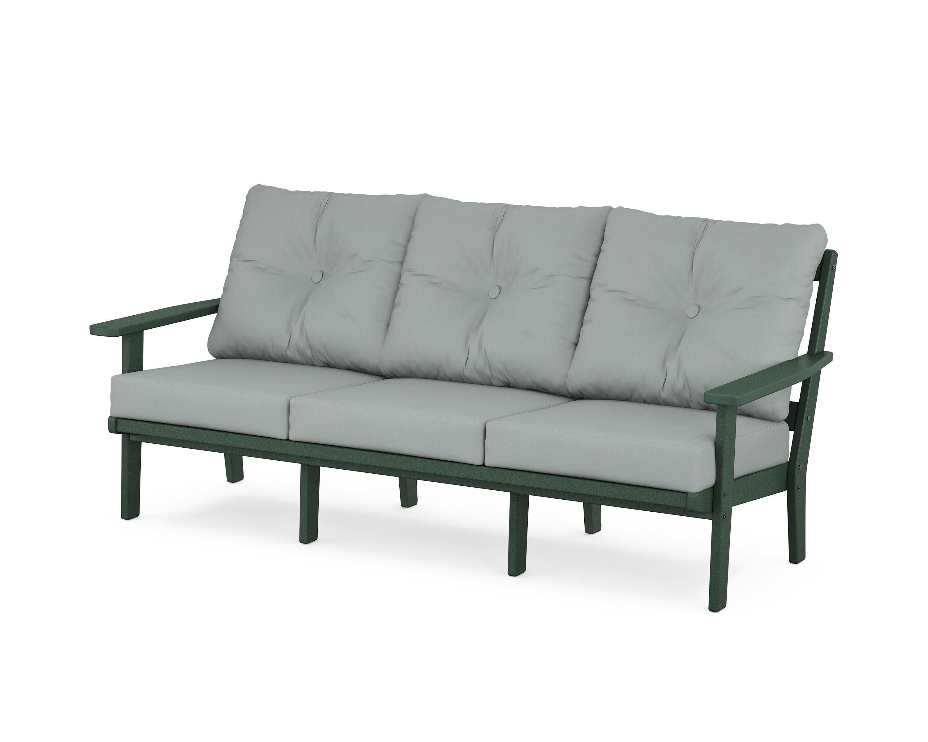 Oxford Deep Seating Sofa in Green / Spa