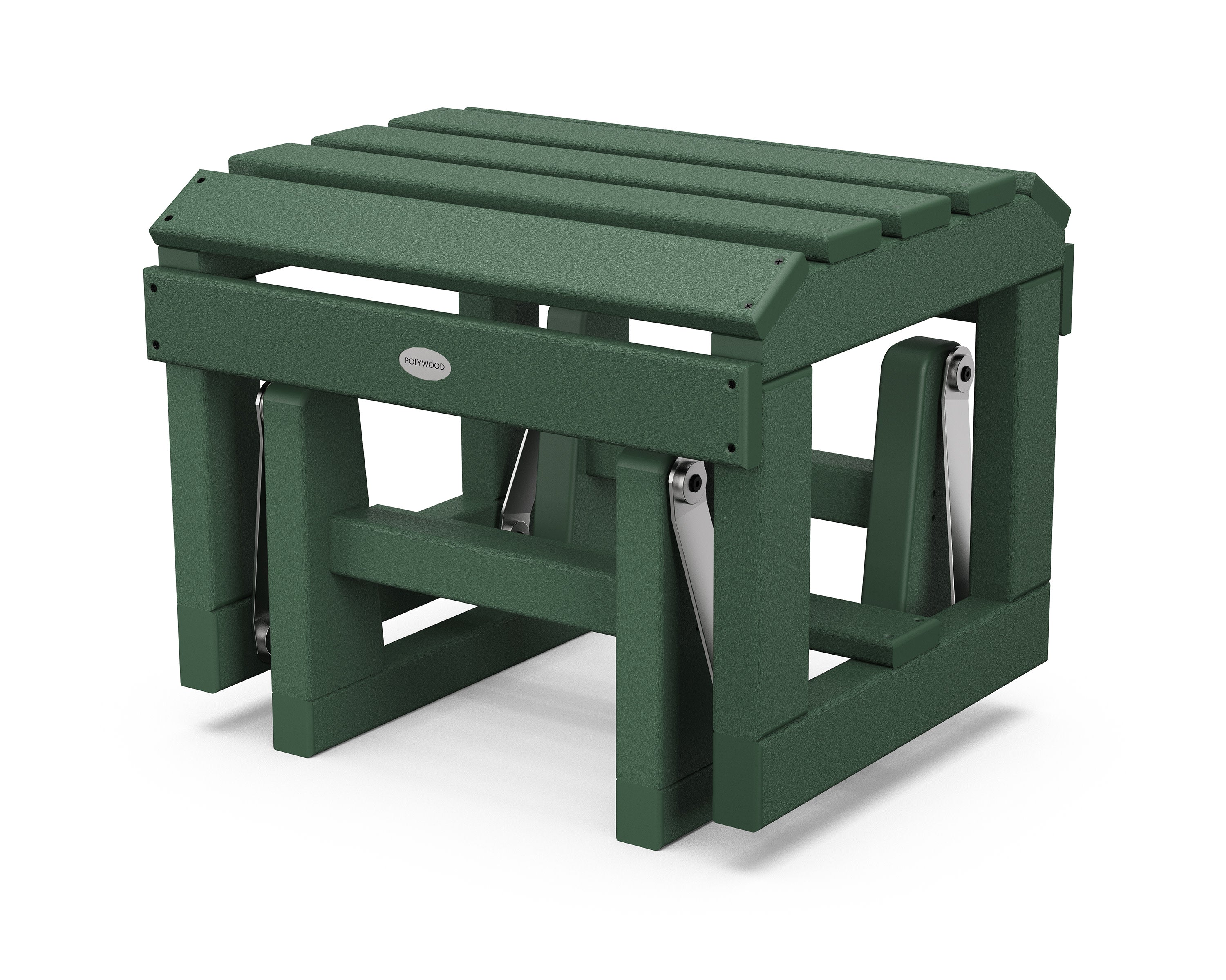 Classic Adirondack Glider Ottoman in Green