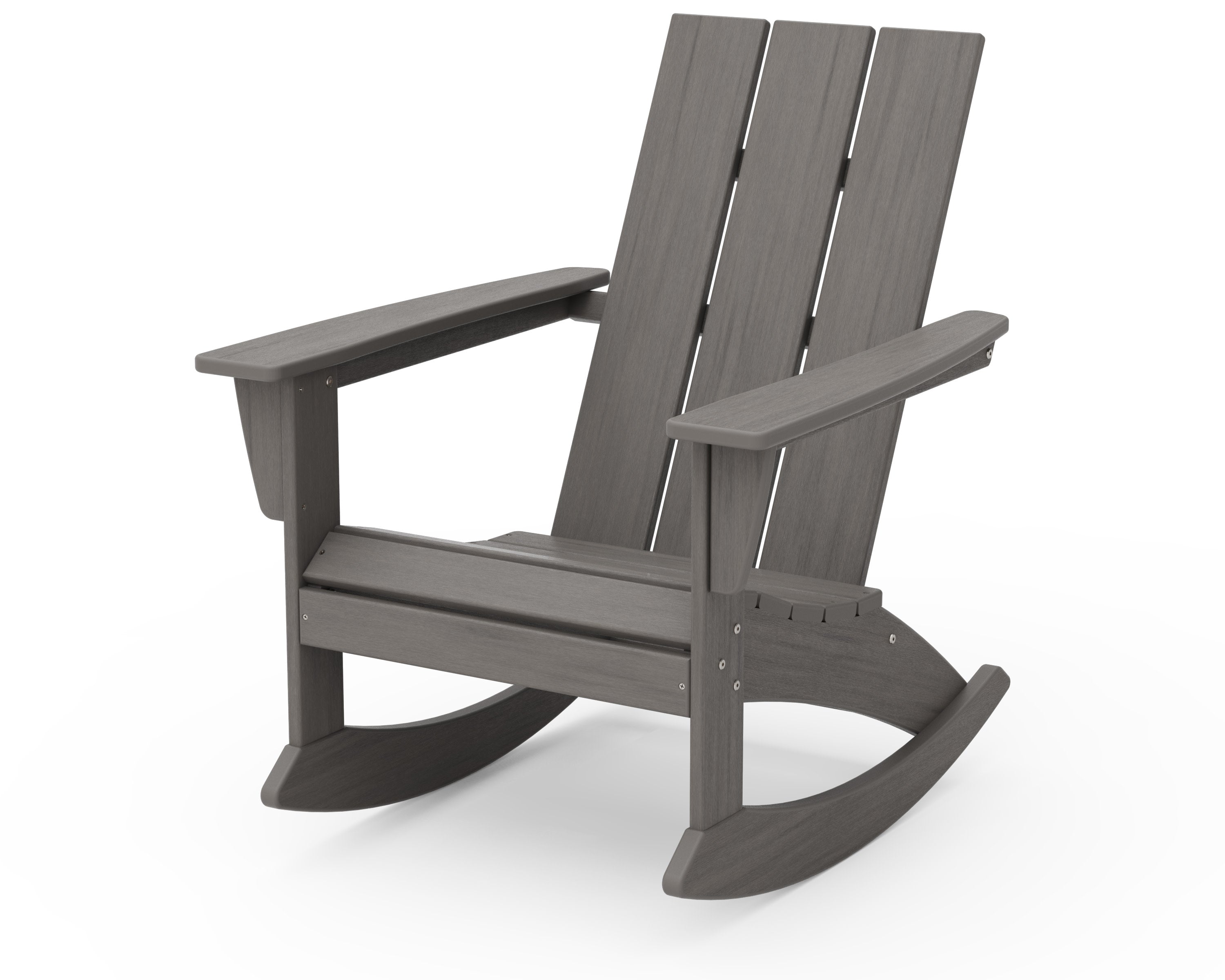 Modern Adirondack Rocking Chair in Driftwood