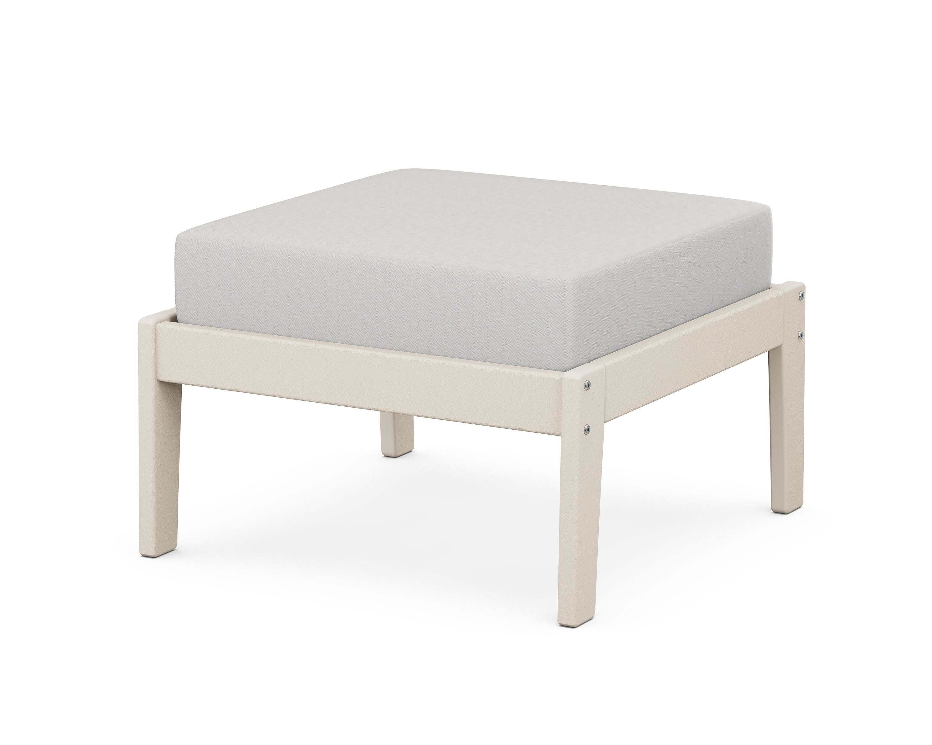 Deep Seating Ottoman in Sand / Diamond in the Rough