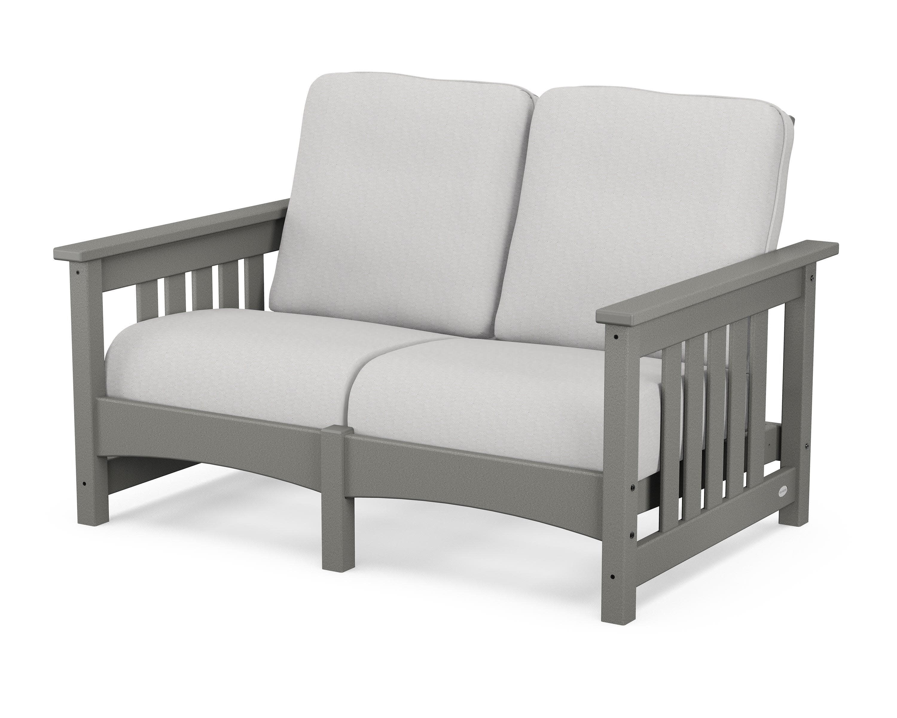 Club Mission Loveseat in Slate Grey / Diamond in the Rough
