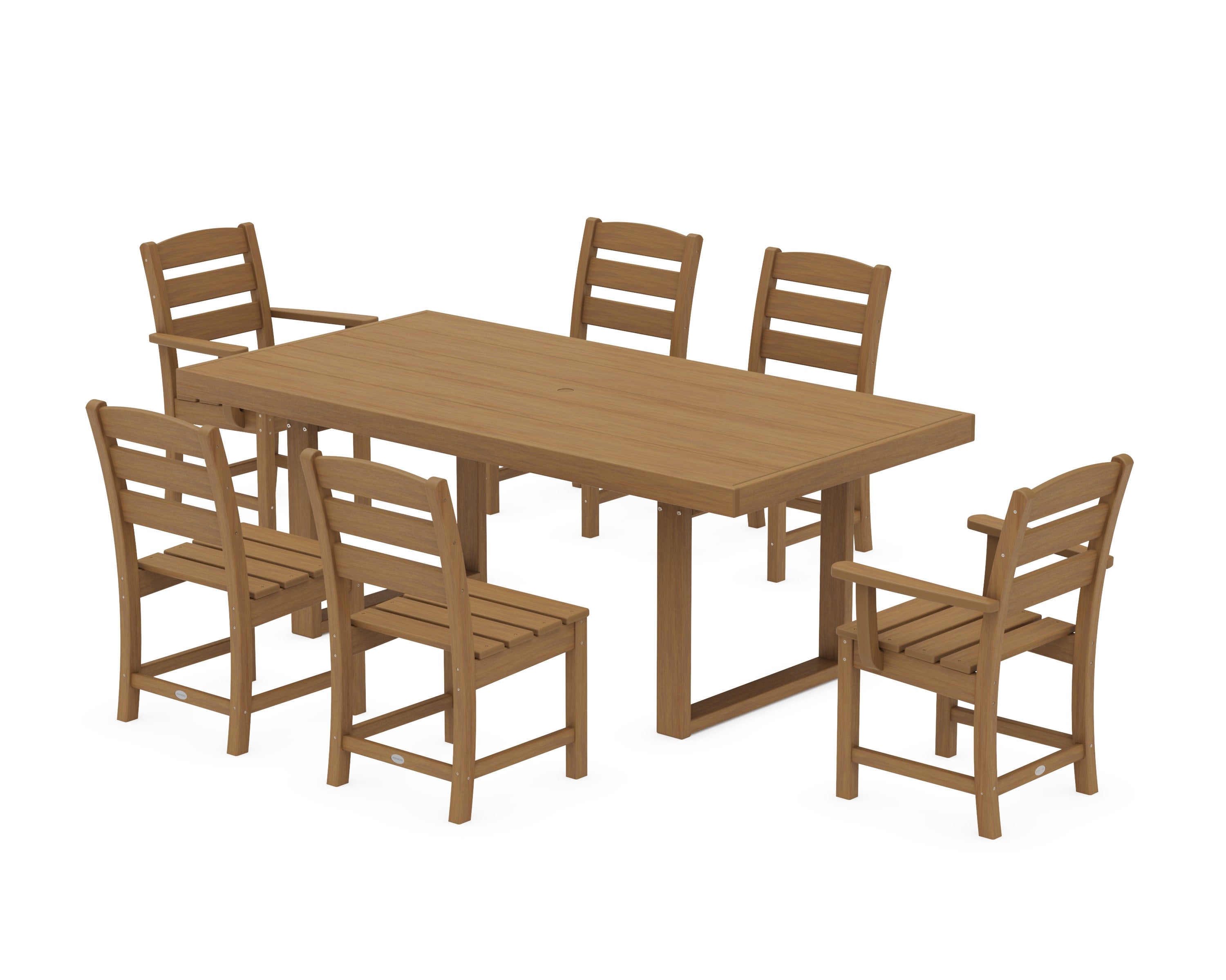 Lakeside 7-Piece Dining Set in Natural