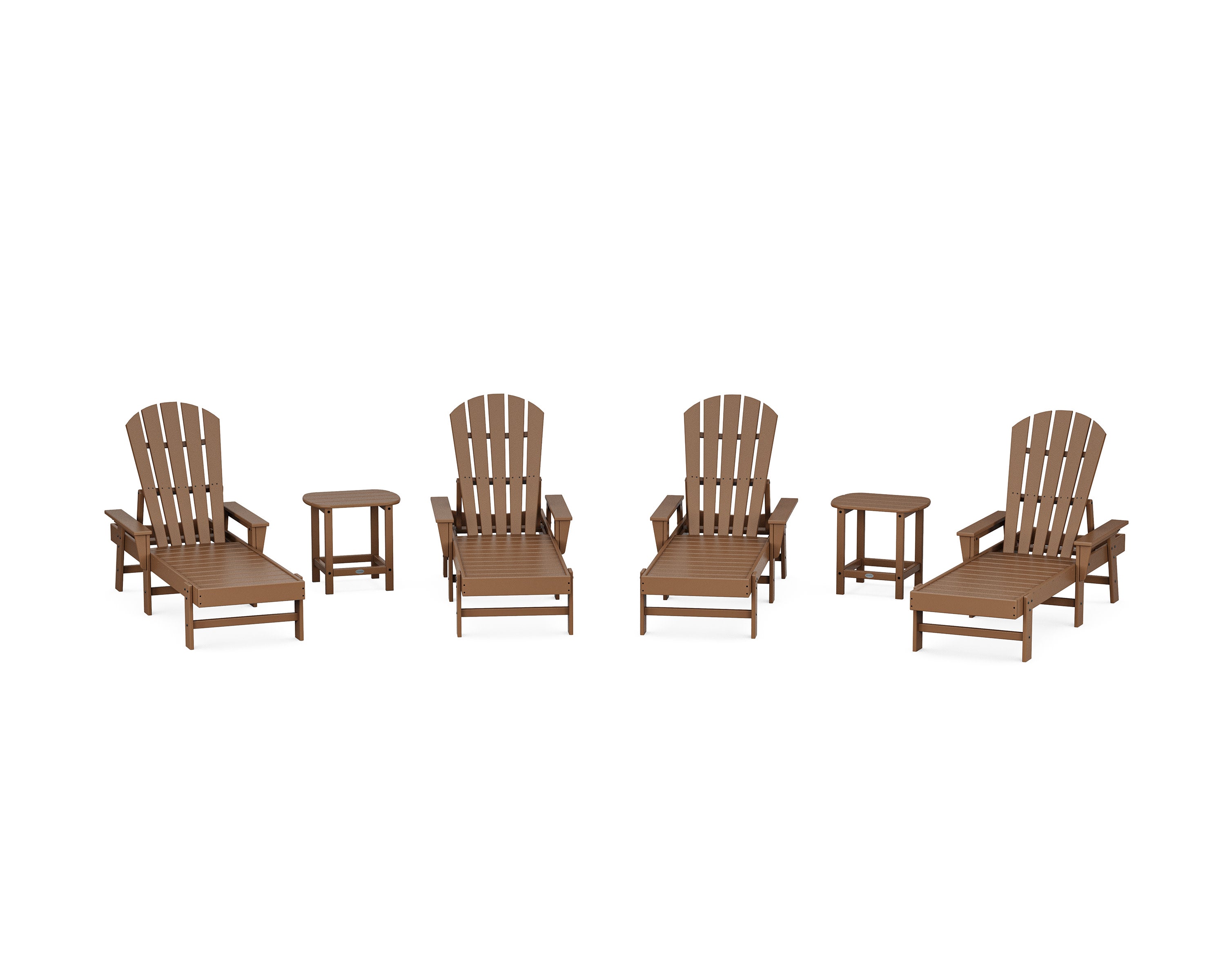 South Beach Chaise 6-Piece Set in Teak