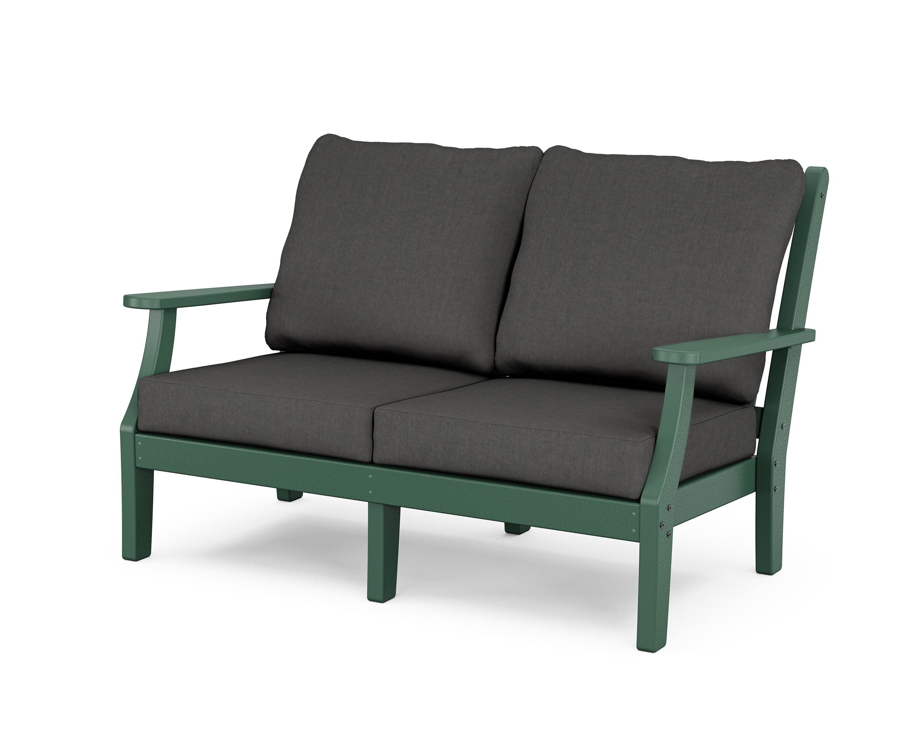 Wovendale Deep Seating Loveseat in Green / Spectrum Carbon
