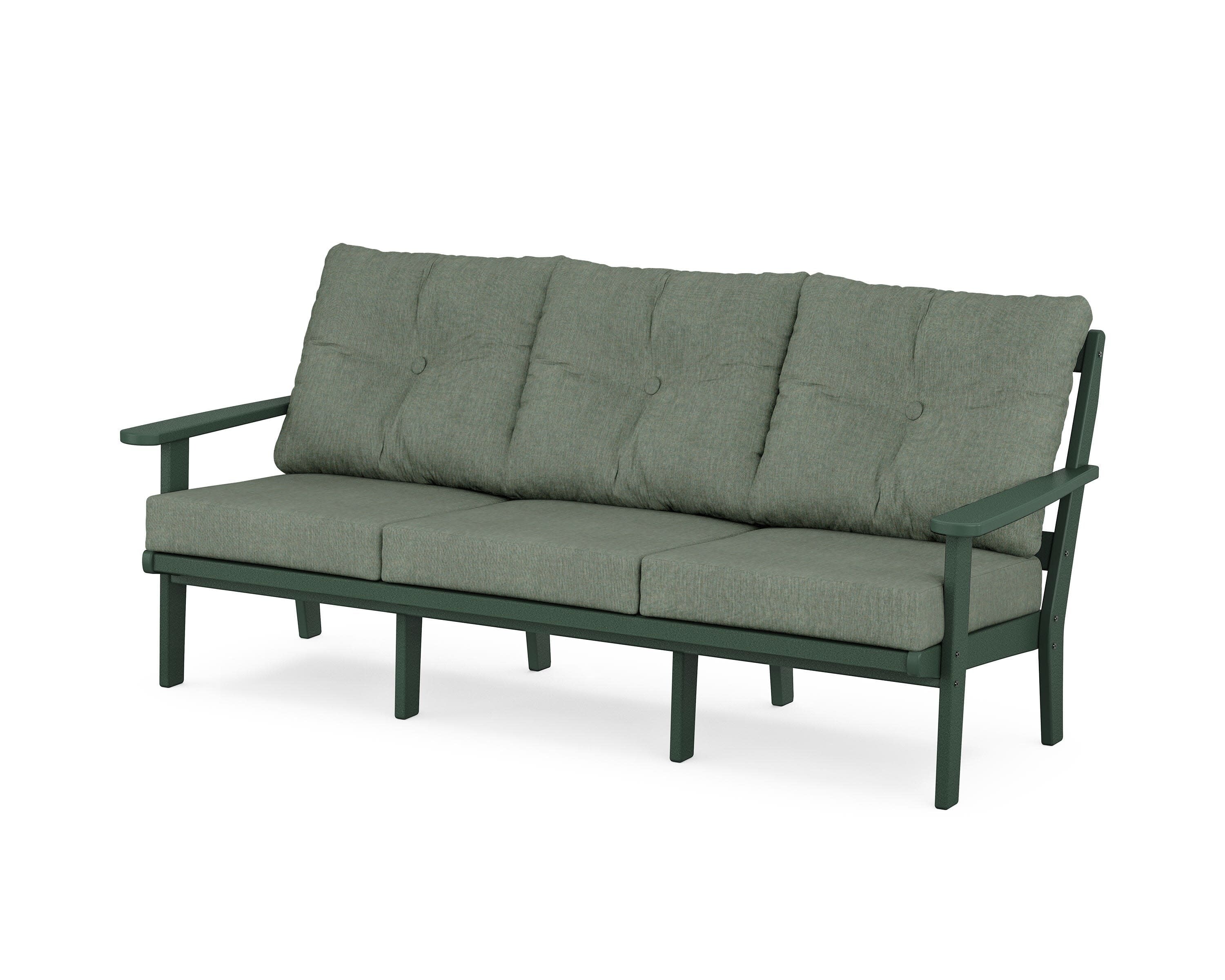 Mission Deep Seating Sofa in Green / Cast Sage