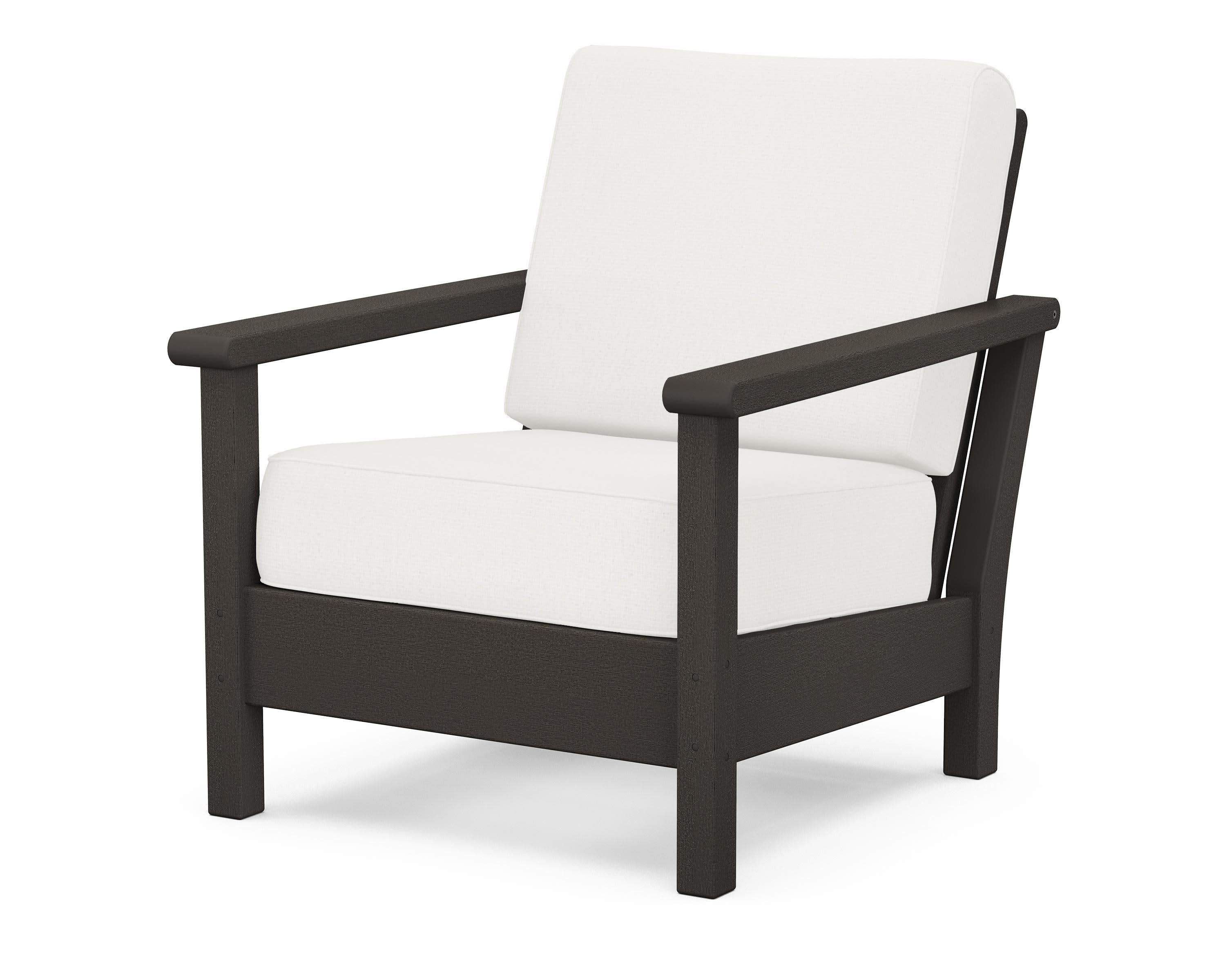 Harbour Deep Seating Chair in Vintage Coffee / Natural Linen
